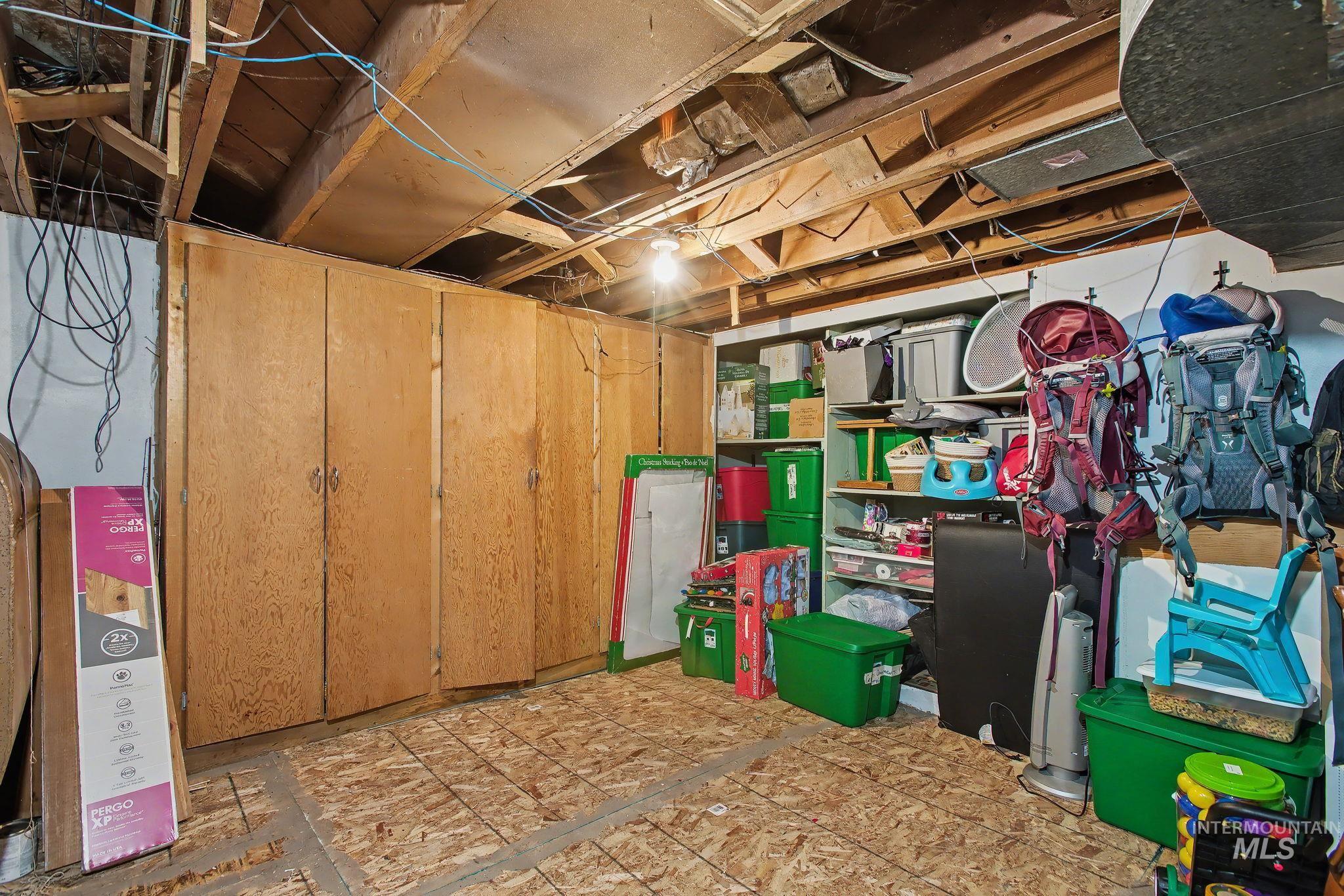 View of unfinished below grade area