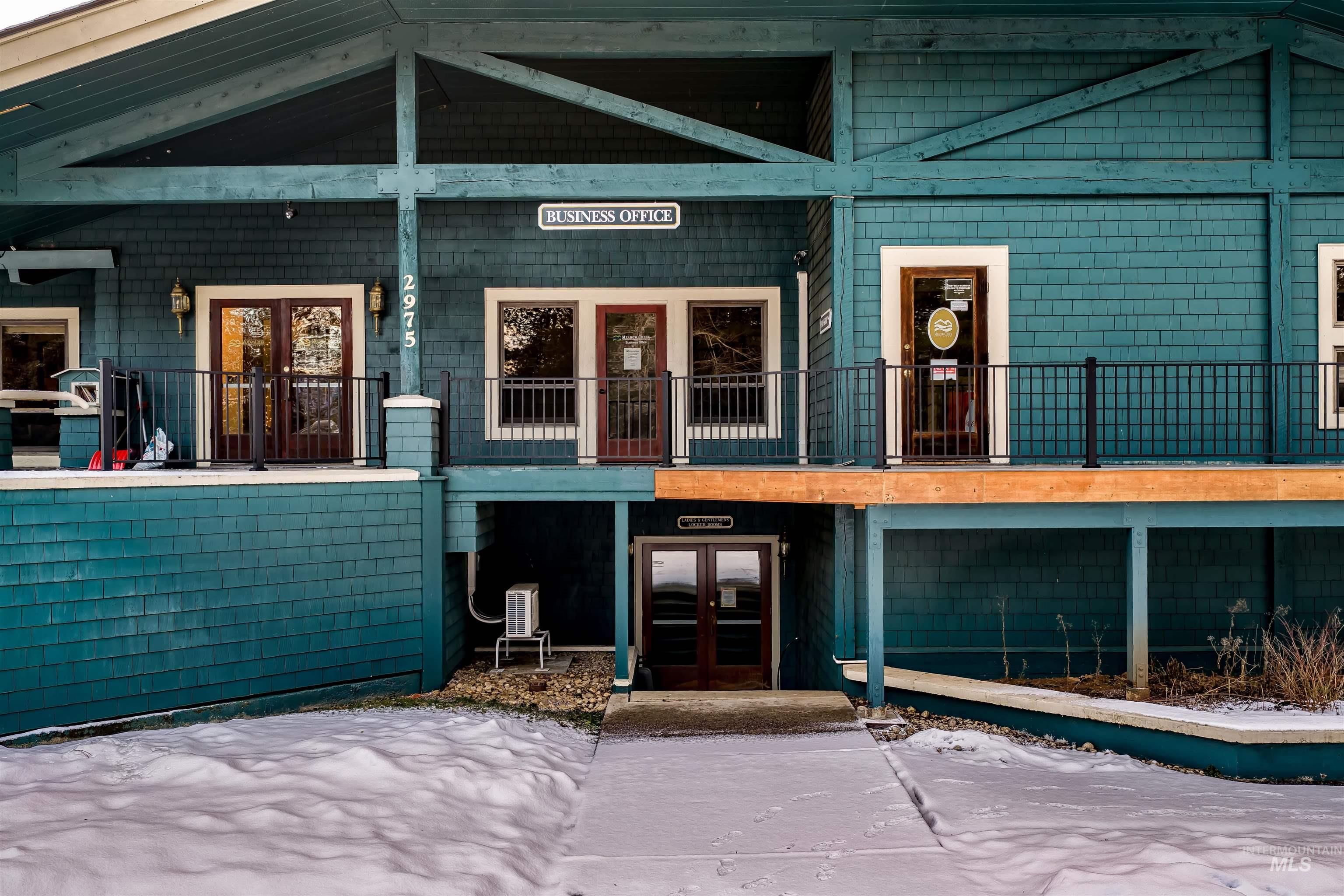 View of exterior entry with french doors