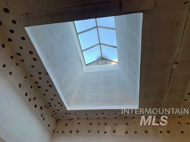 Detailed view of a skylight