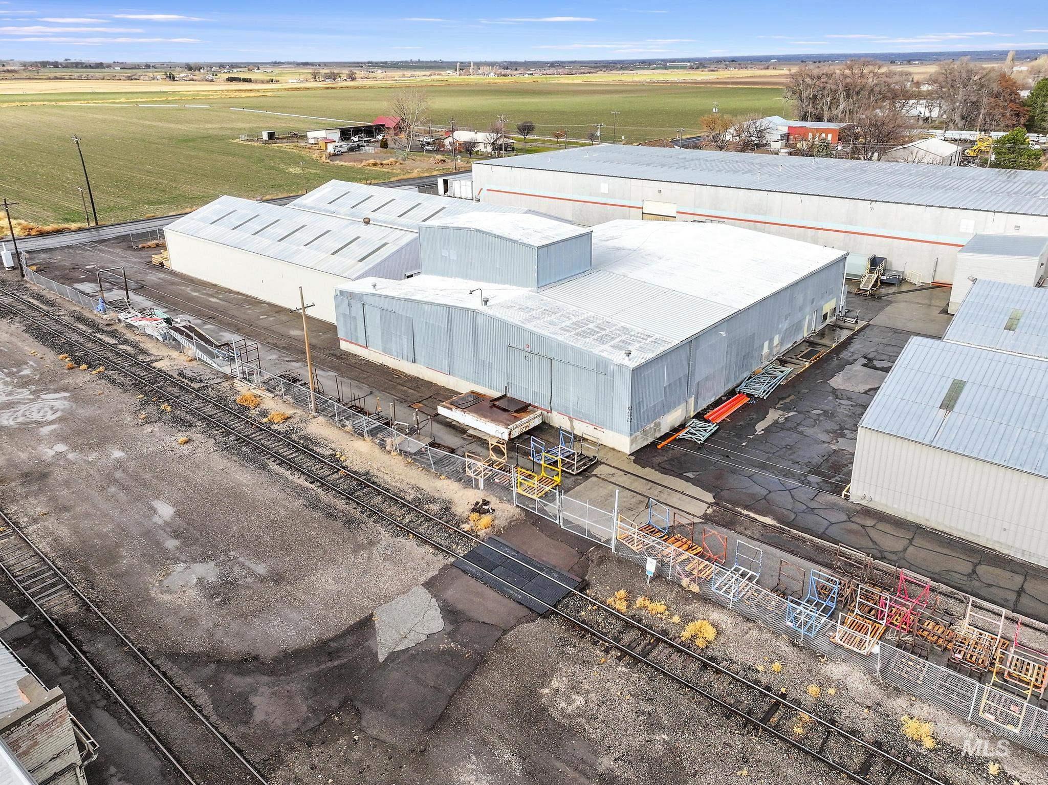 Drone / aerial view of industrial structures