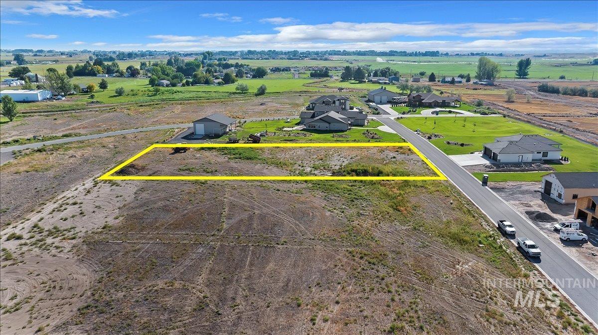 View of rural area with property parcel outlined