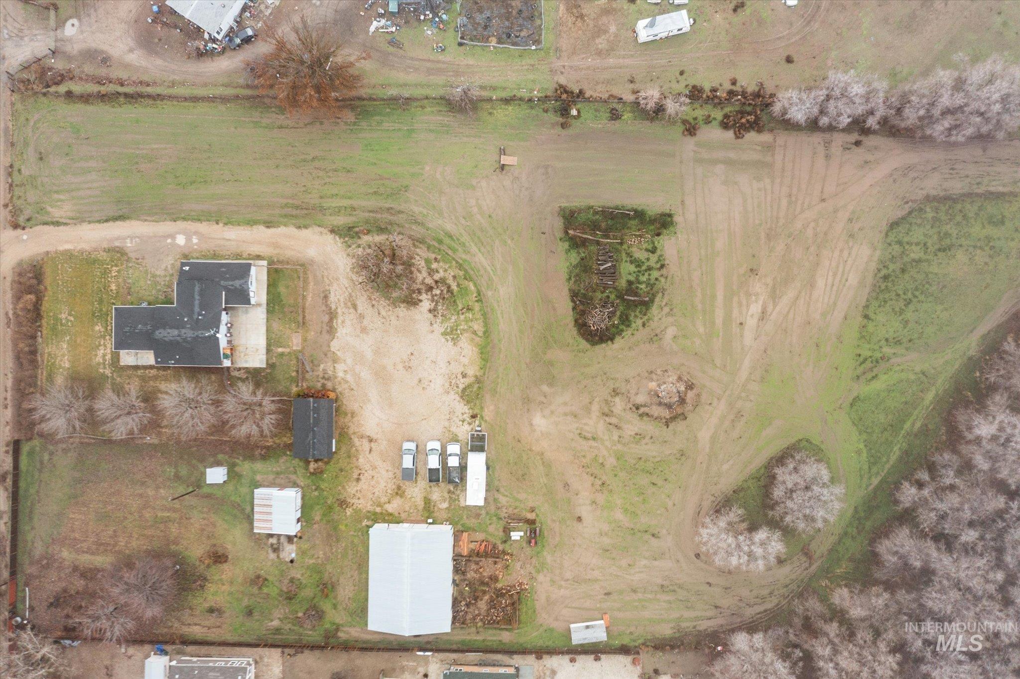 Aerial view of property's location
