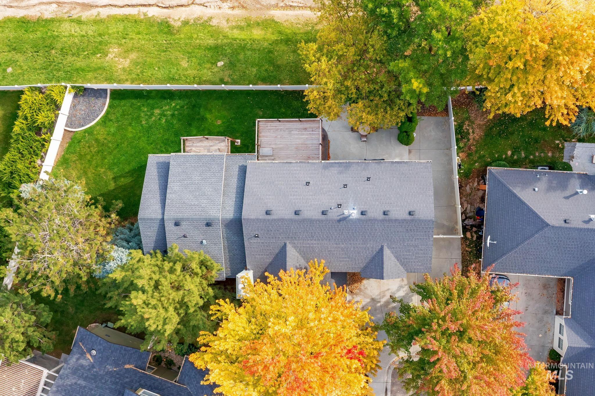 Aerial view of property and surrounding area