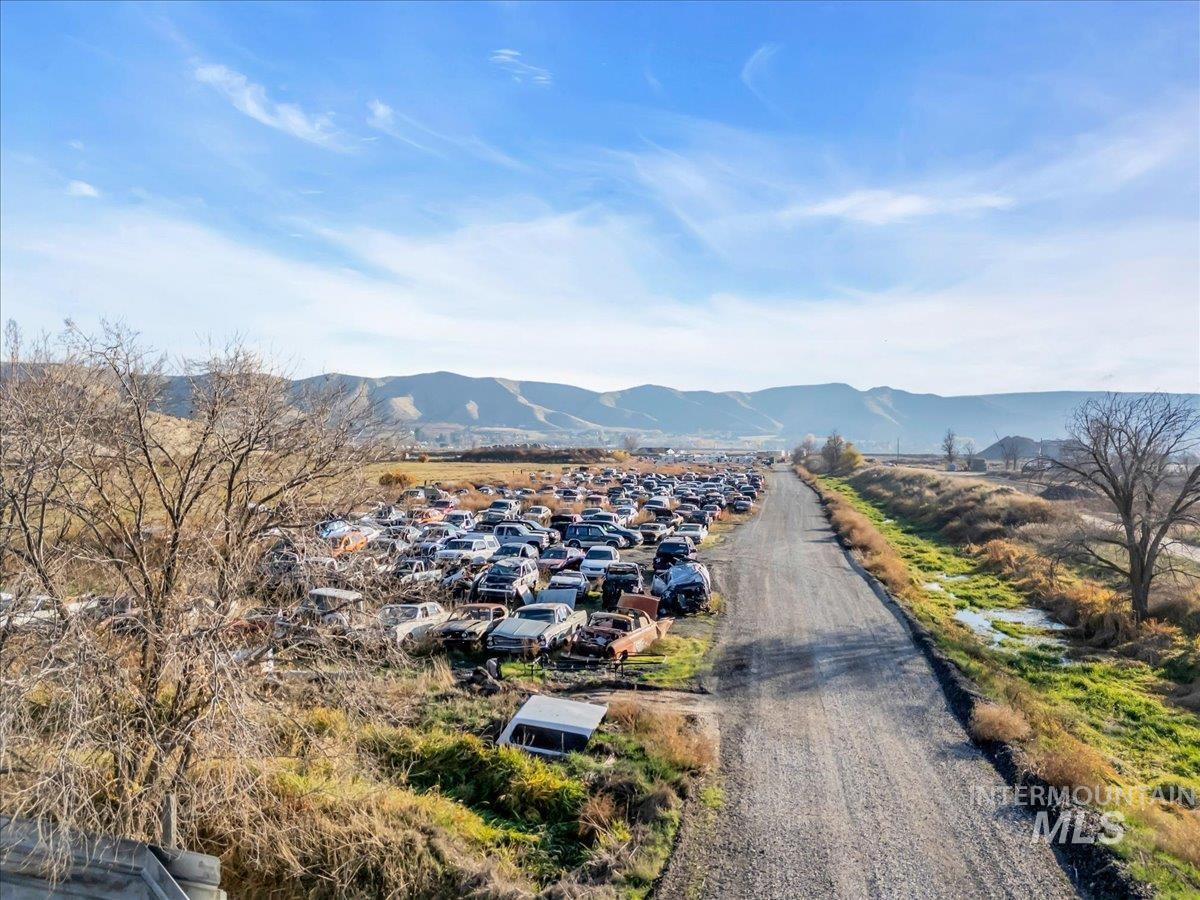 Mountain view with nearby suburban area