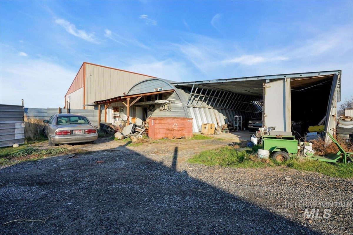 View of pole building