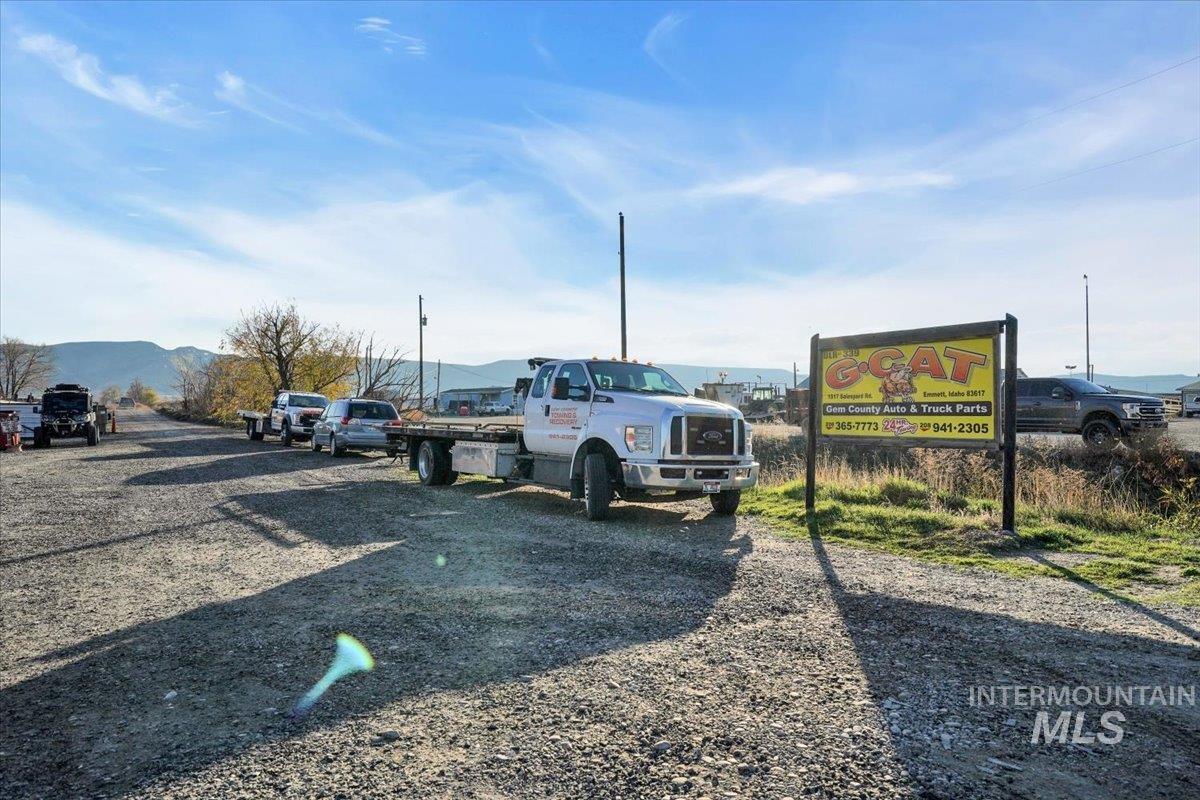 View of road with a mountain view