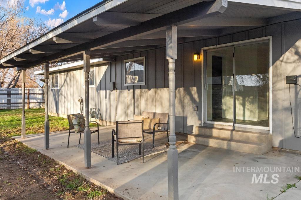 View of patio / terrace featuring entry steps