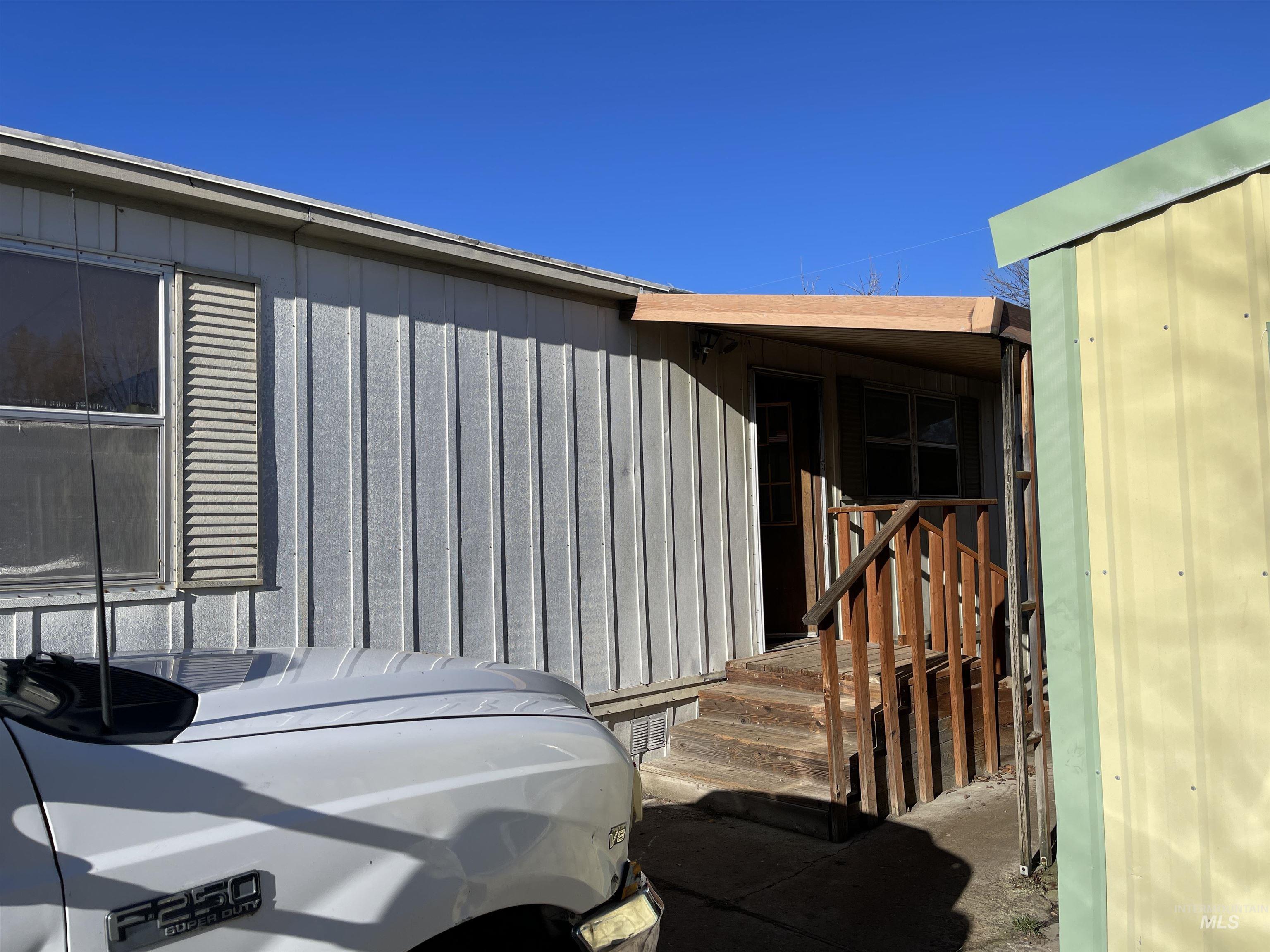 View of home's exterior with board and batten siding