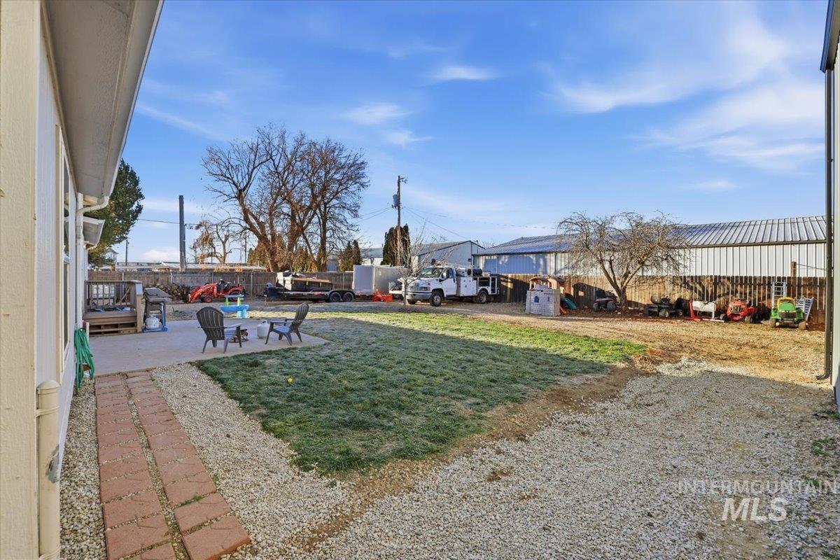 View of yard featuring a patio