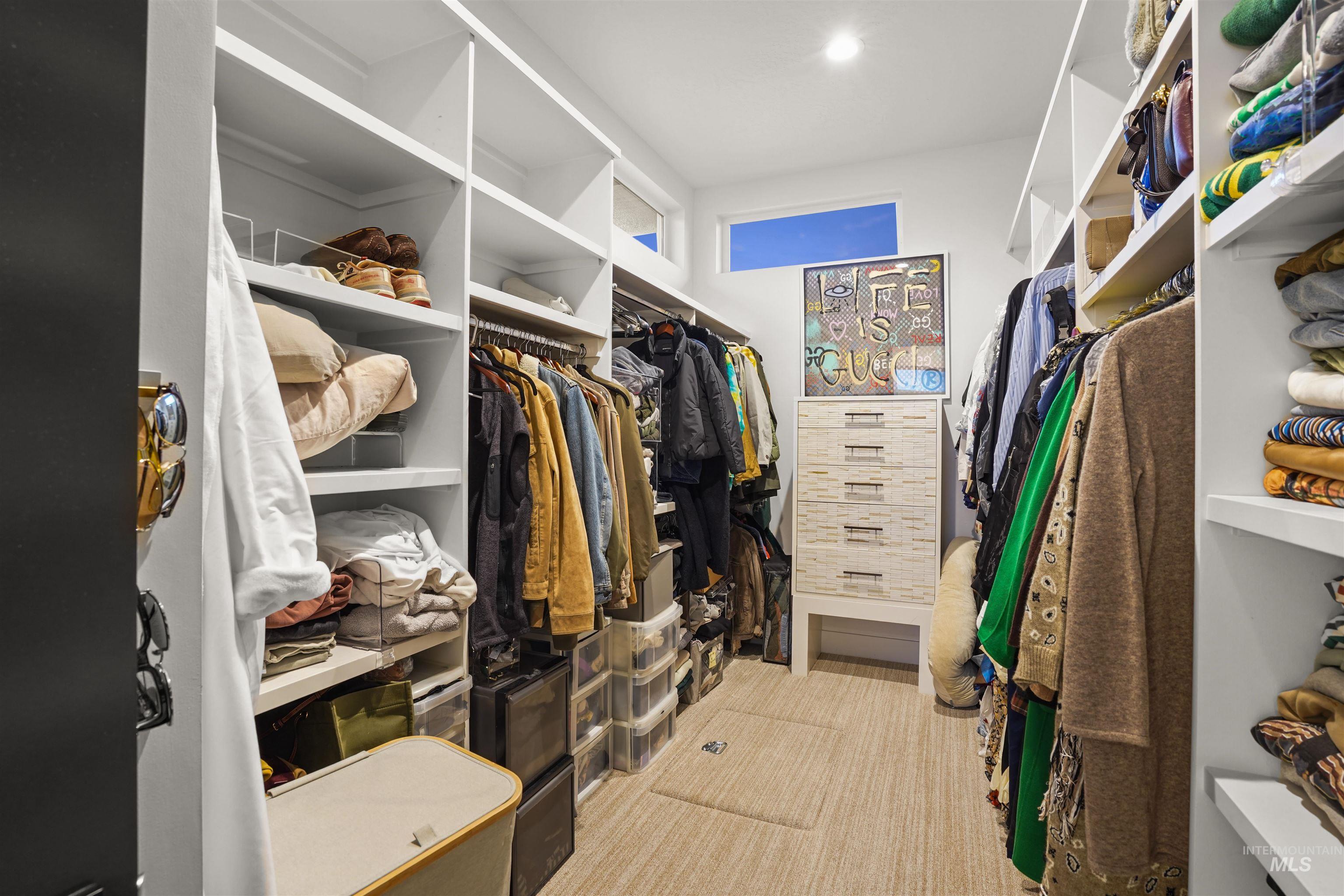View of spacious closet