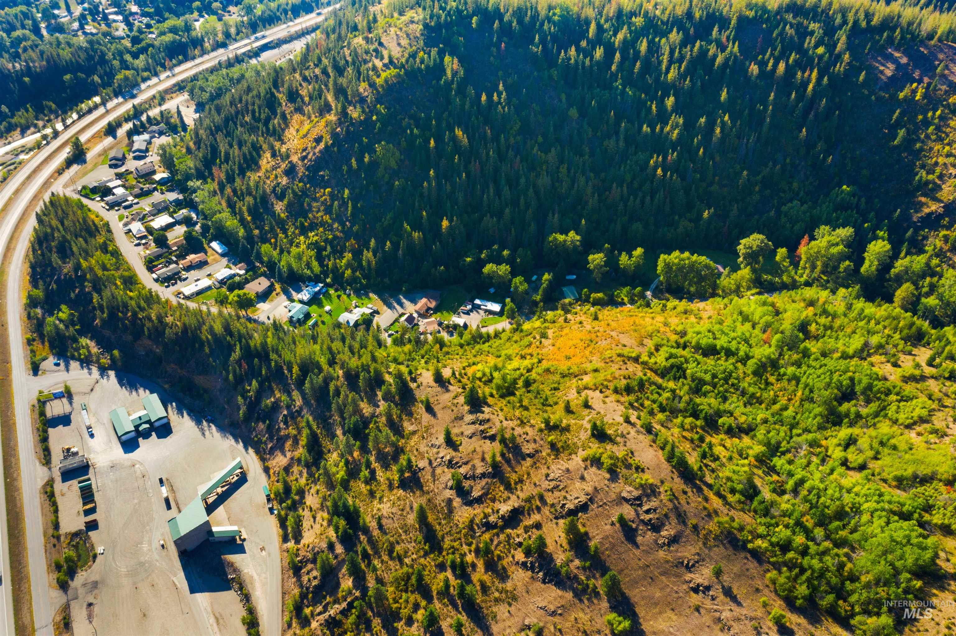 Aerial view of parcel east of Montgomery Gulch Road