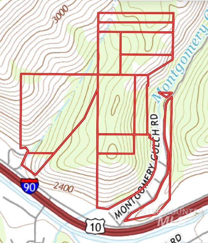 TOPO showing 12 Parcels and benches