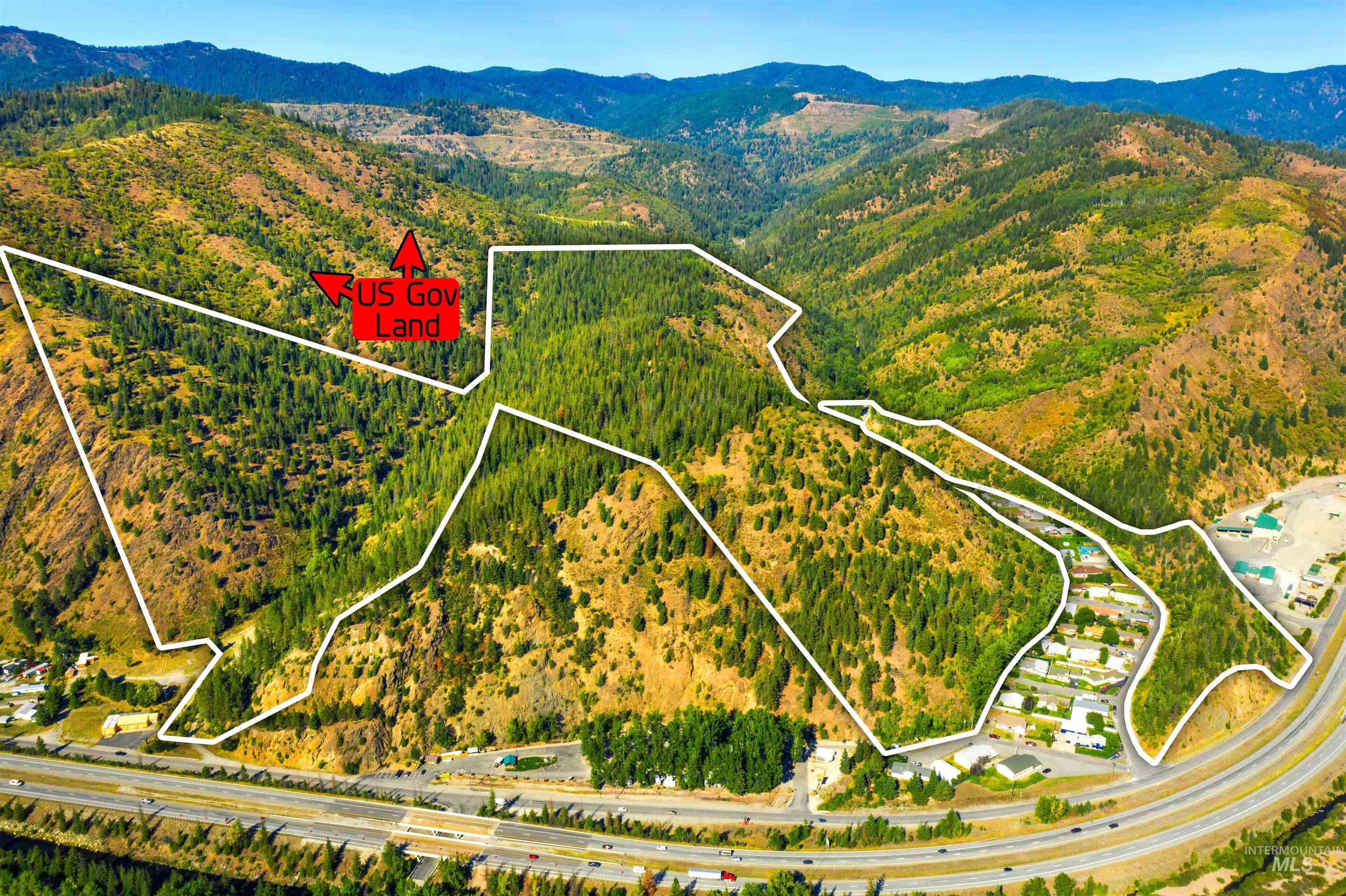 Overhead rendering showing National Forest