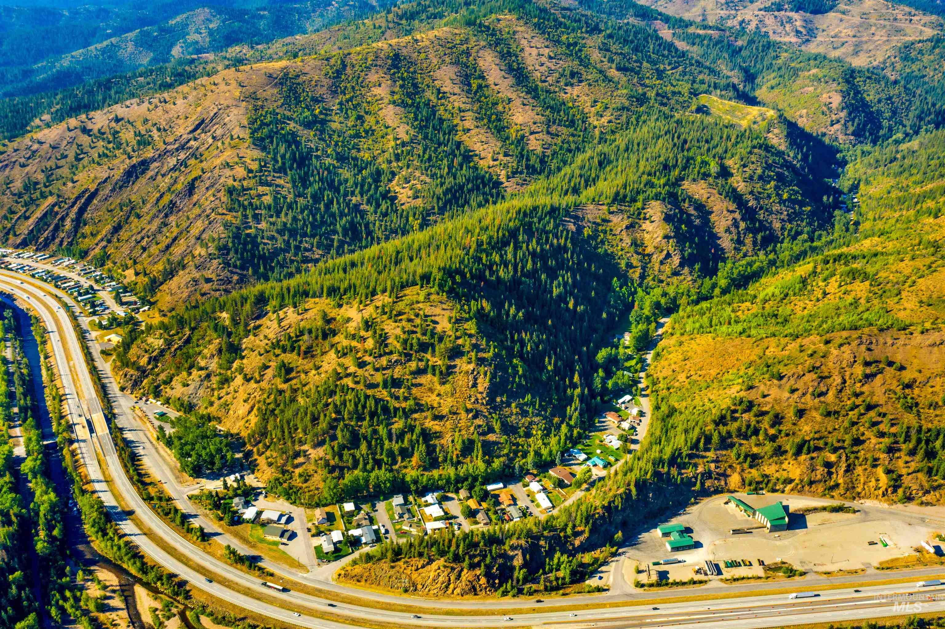 Showing location of Silver Valley Road and I-90