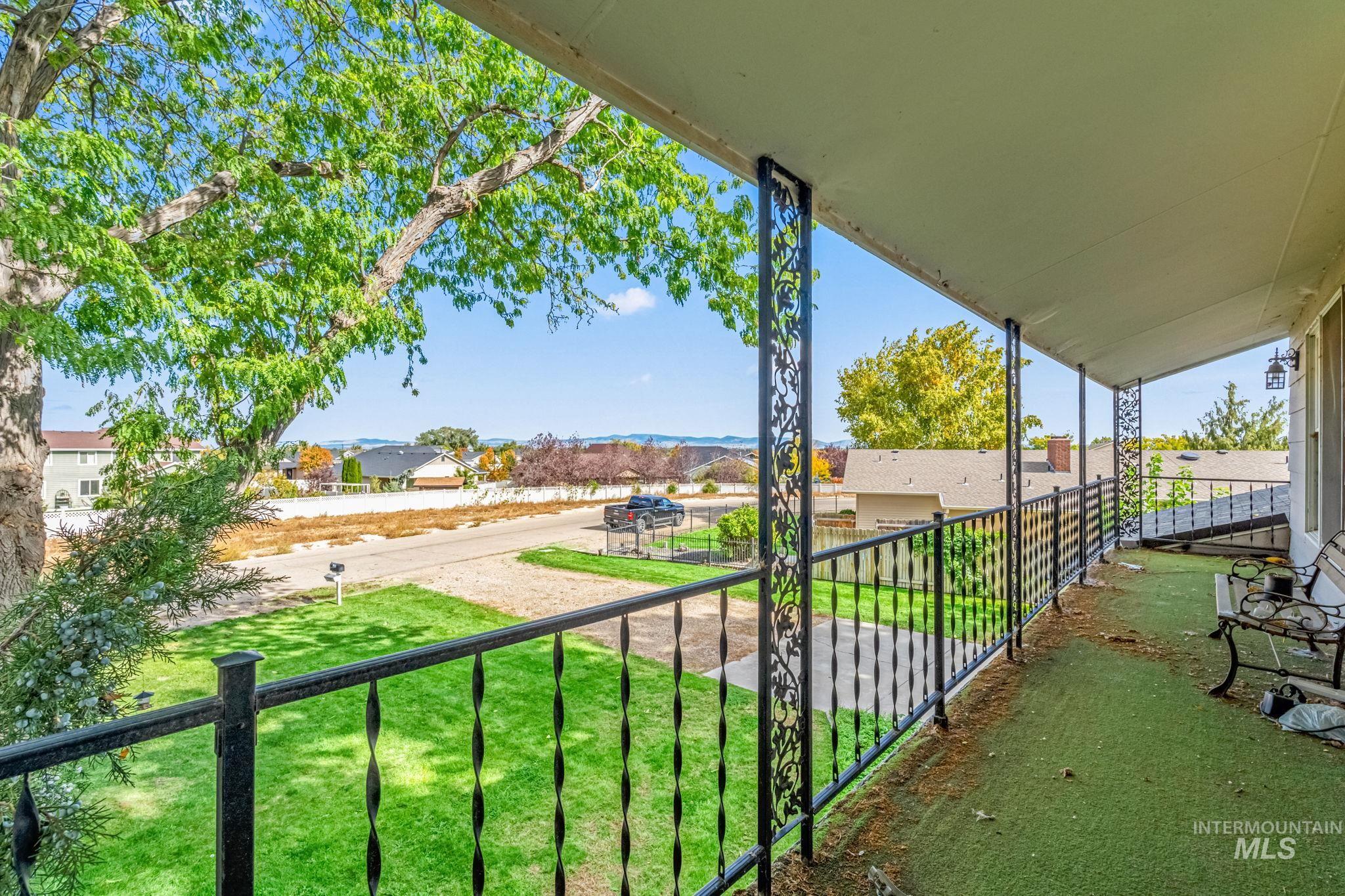 Balcony with a residential view