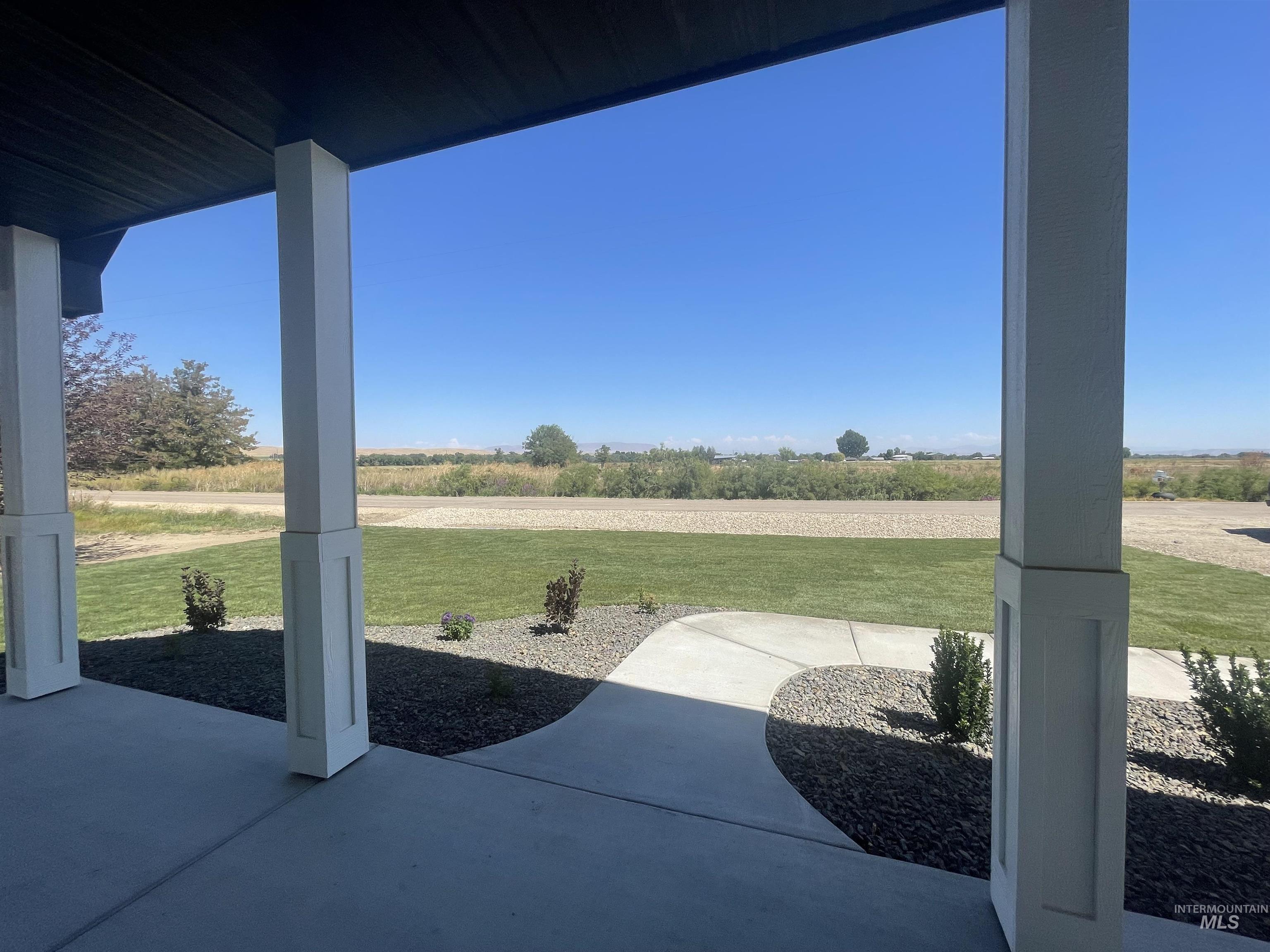 View of patio / terrace featuring a rural view