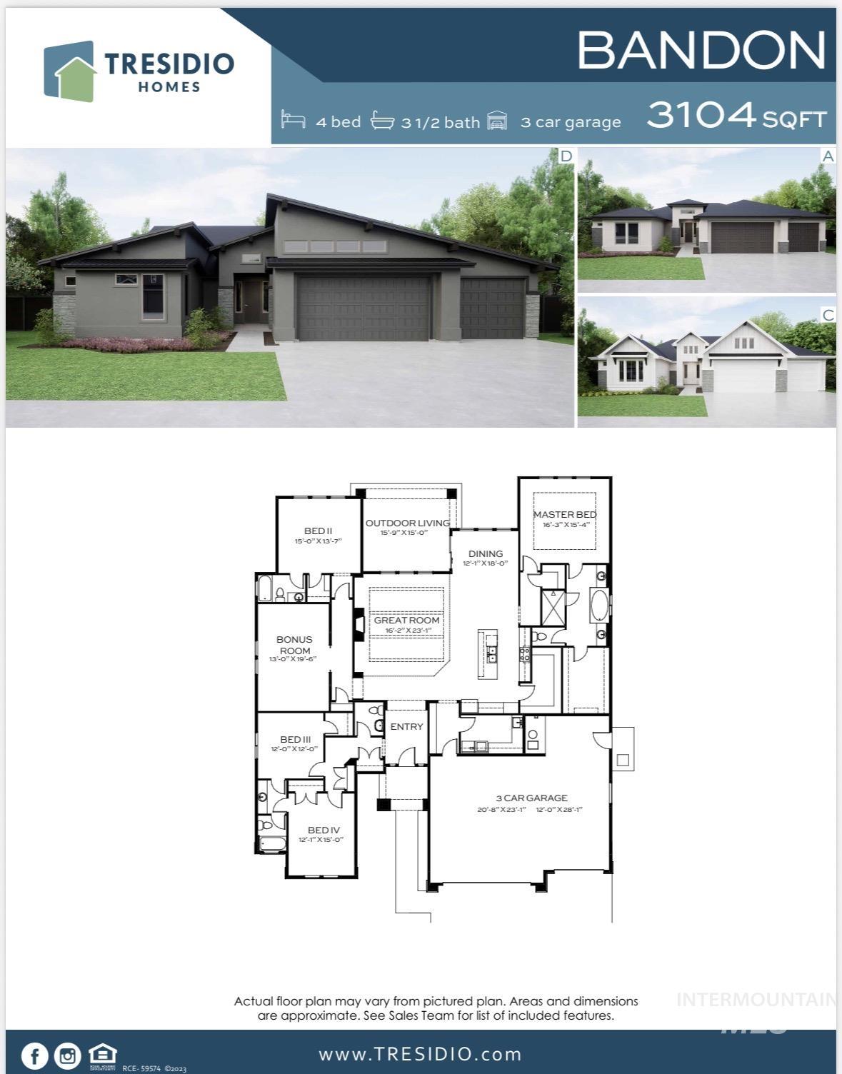 2109 N Rockdale Ave., Kuna, Idaho 83634, 4 Bedrooms, 3.5 Bathrooms, Residential For Sale, Price $879,880, 98970781