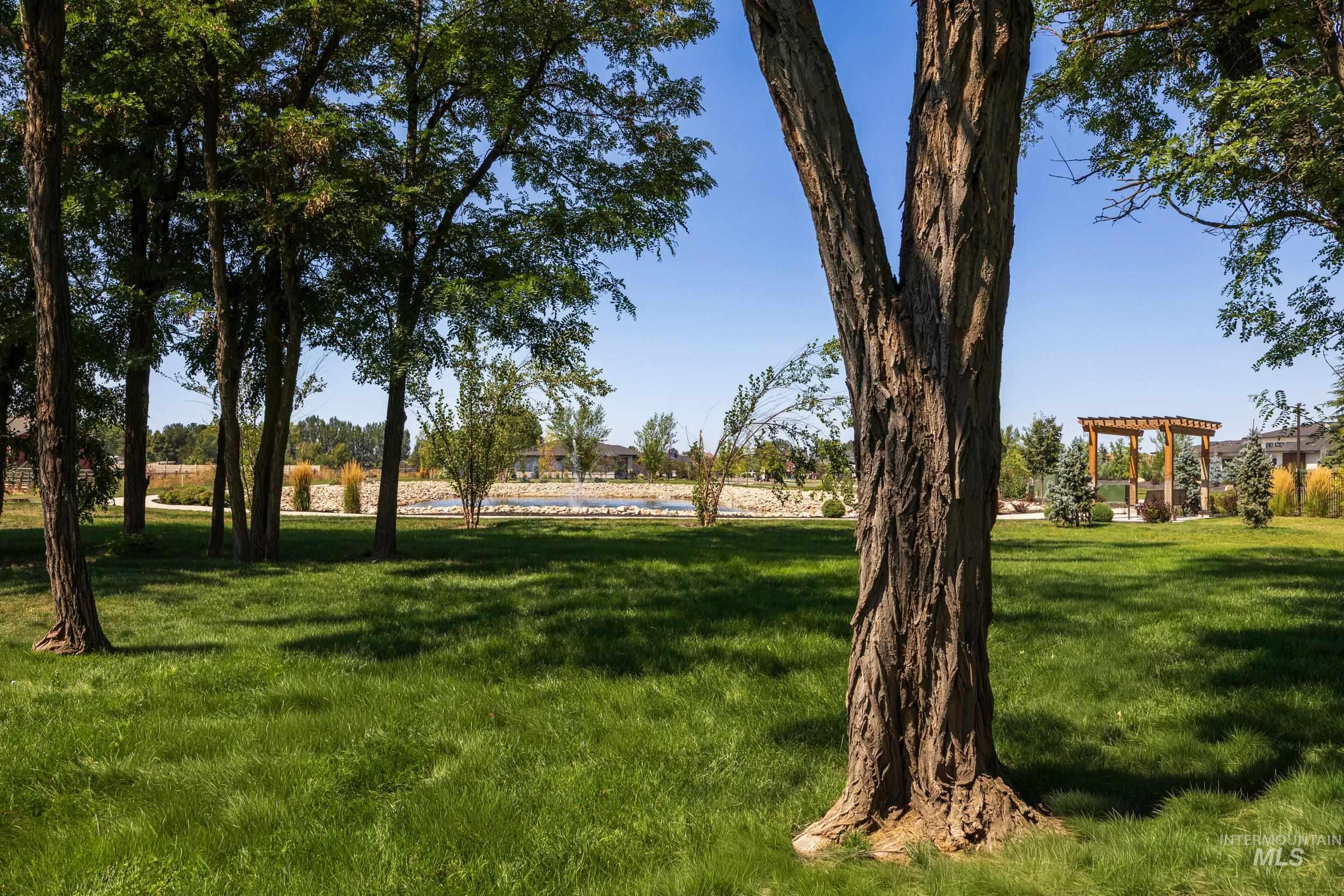 View of community featuring a lawn