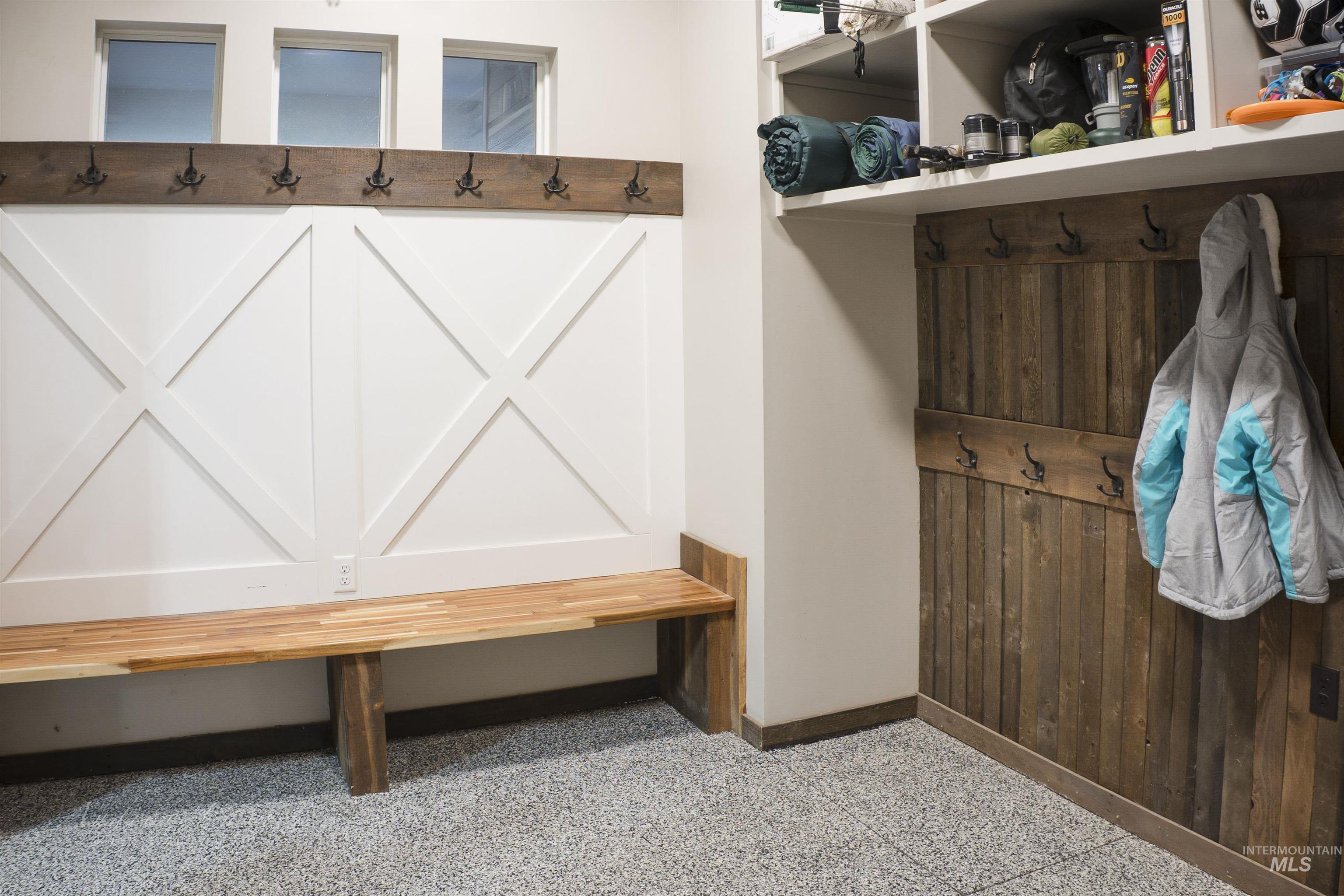 Mudroom with baseboards