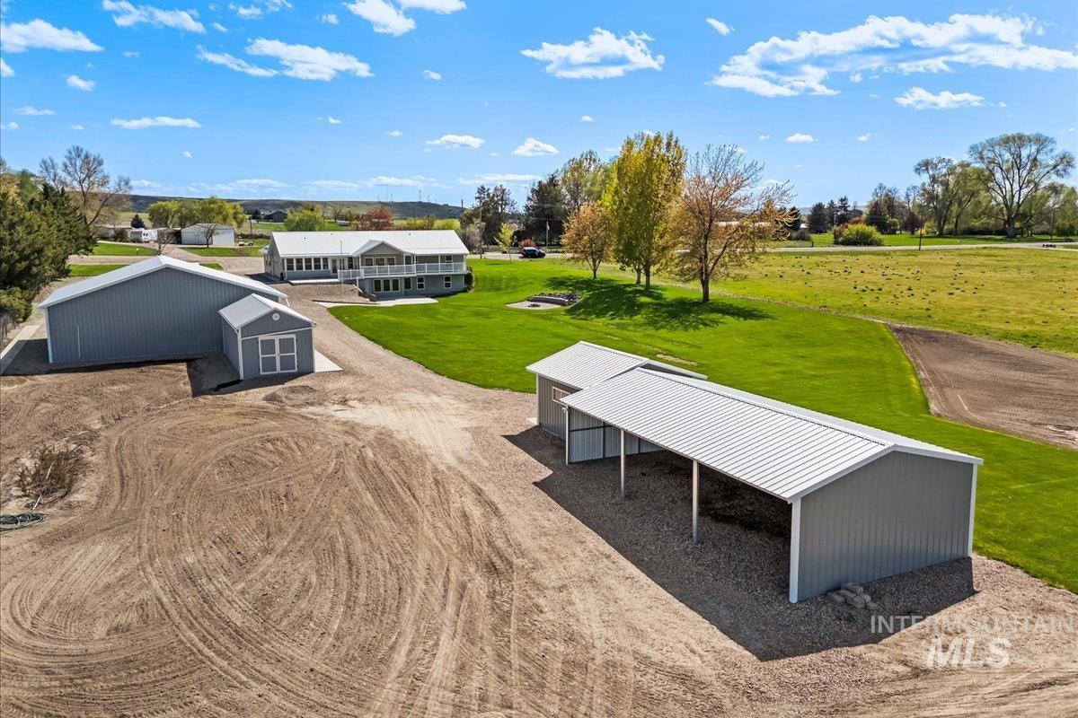 View from above of property