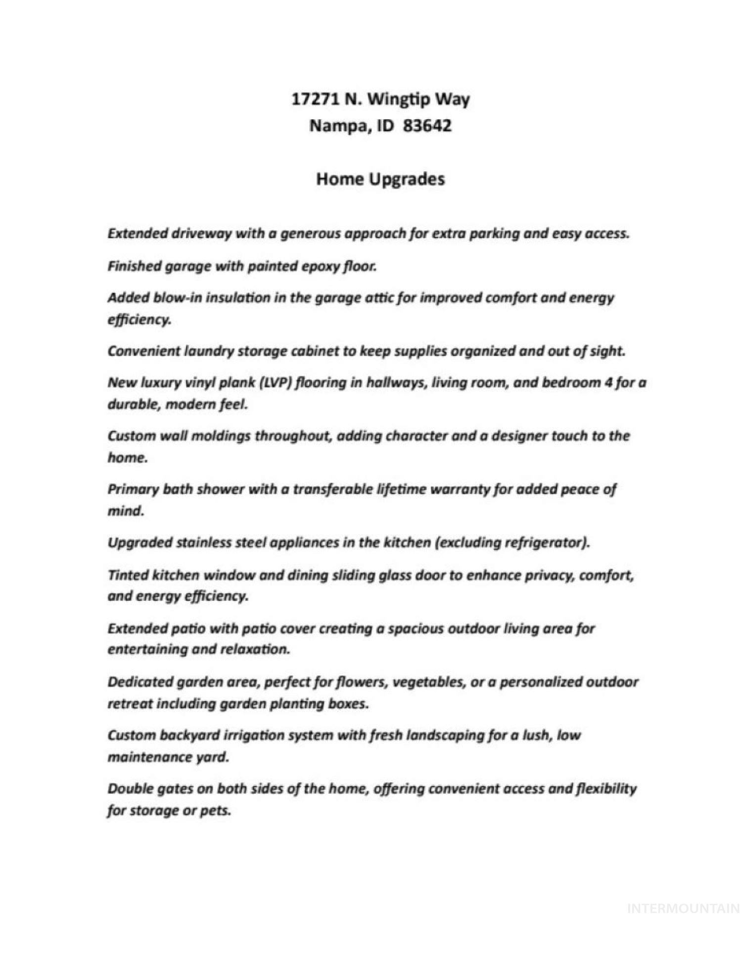 17271 N Wingtip Way, Nampa, Idaho 83687, 4 Bedrooms, 2 Bathrooms, Residential For Sale, Price $454,990,MLS 98970861