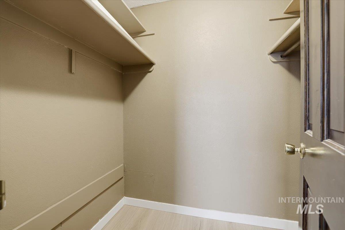Spacious closet featuring light wood finished floors