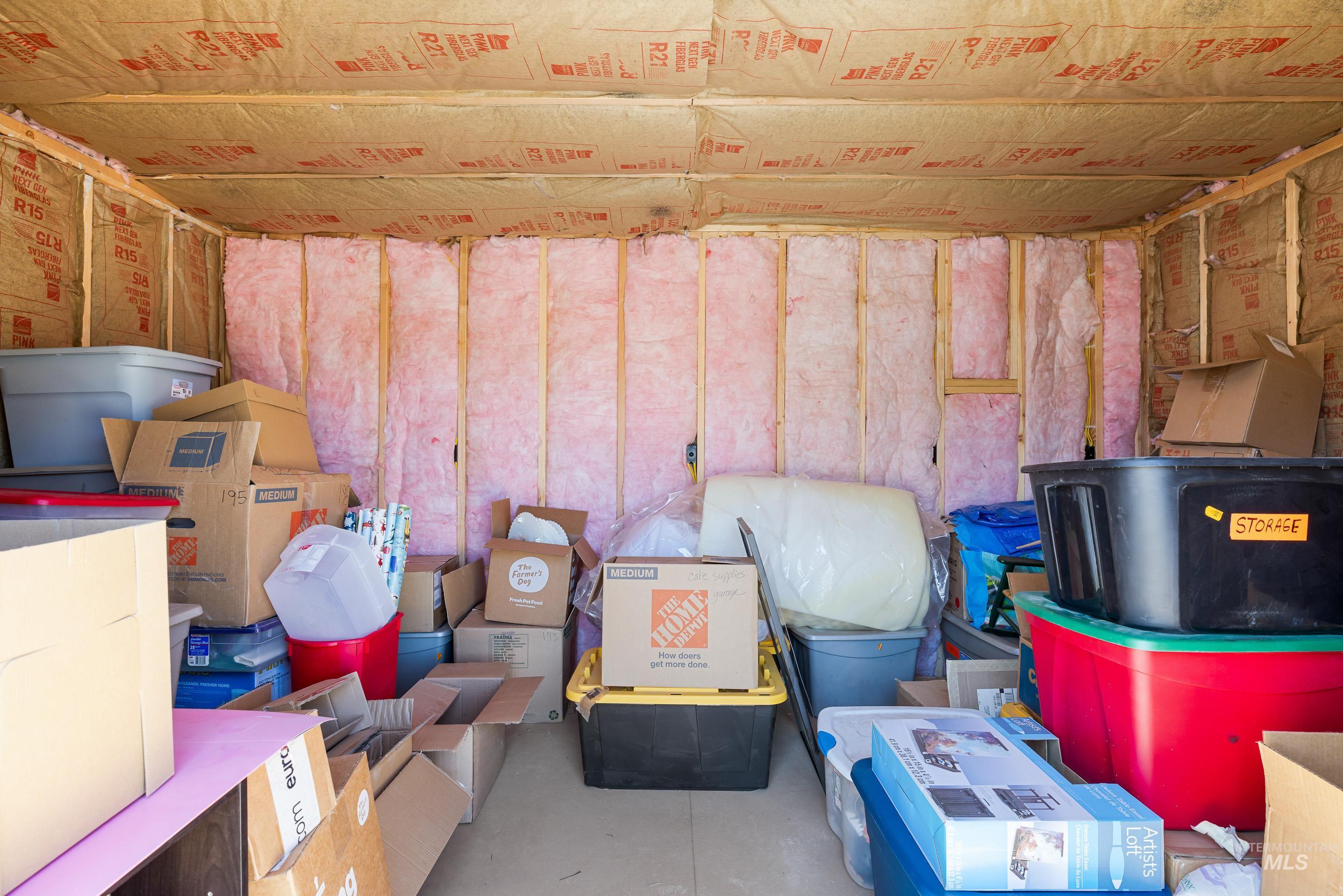 View of storage room