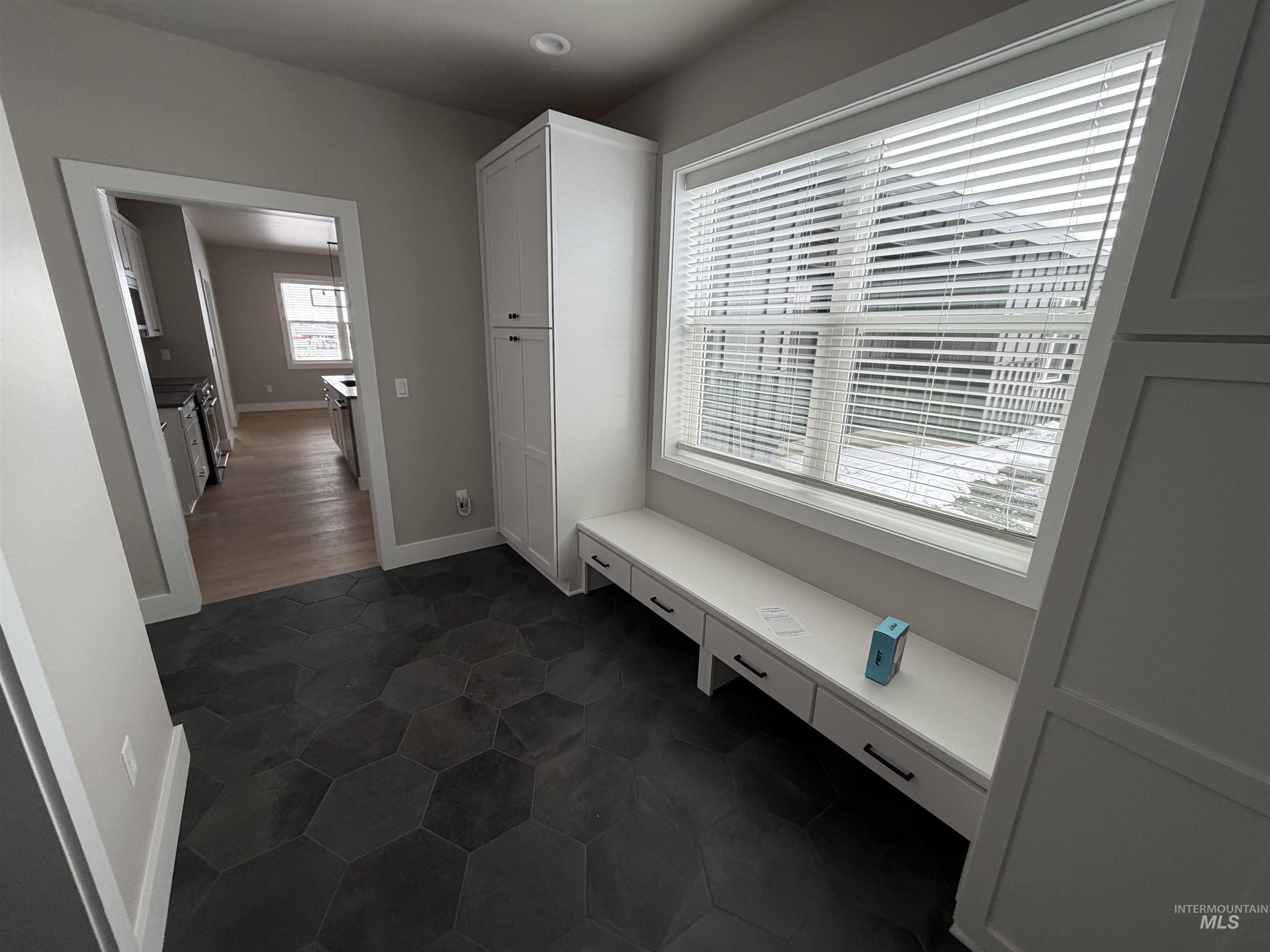 Mudroom with baseboards