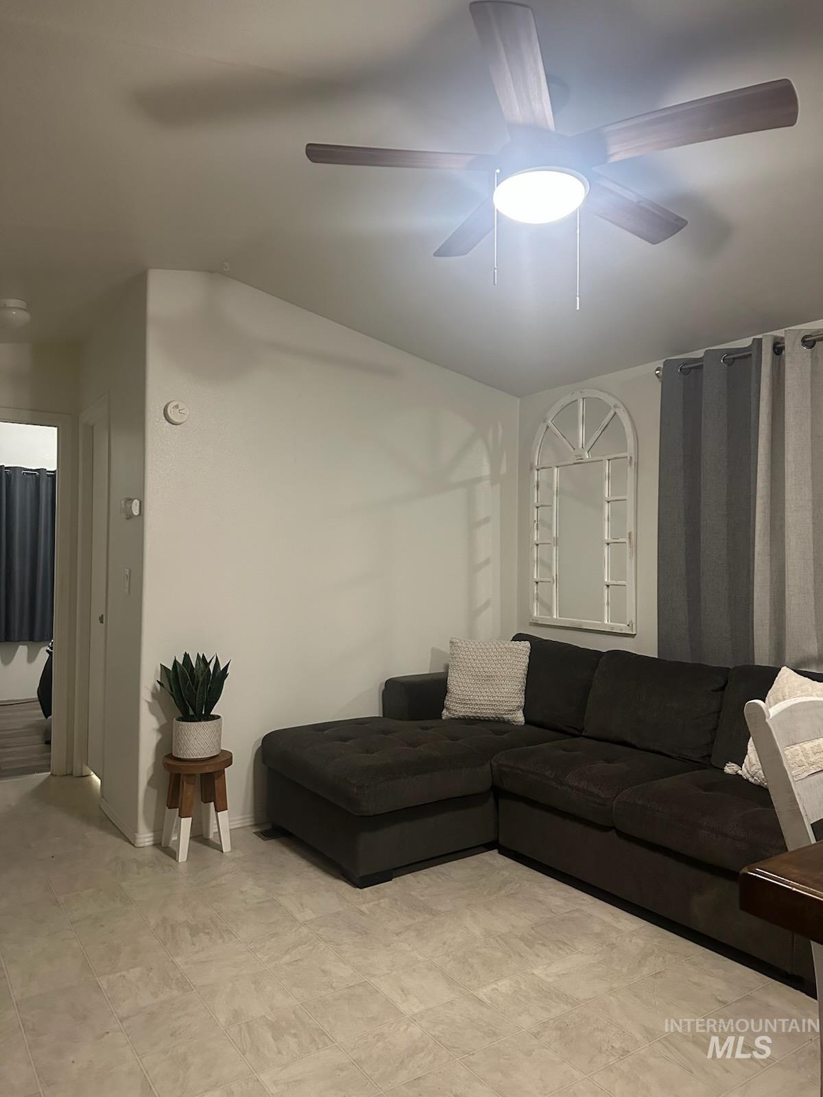 Living area with baseboards