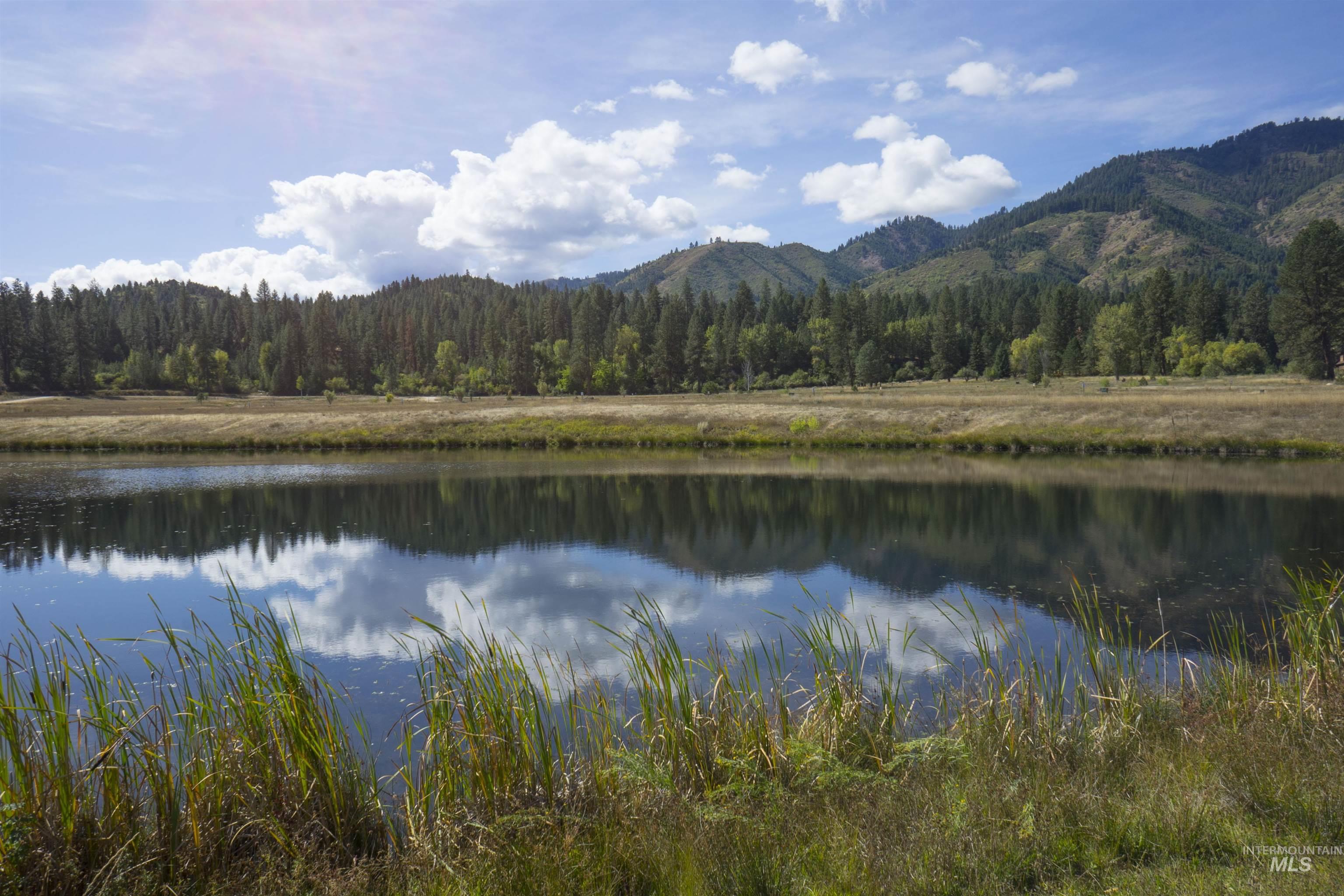View of community pond in South Fork Landing