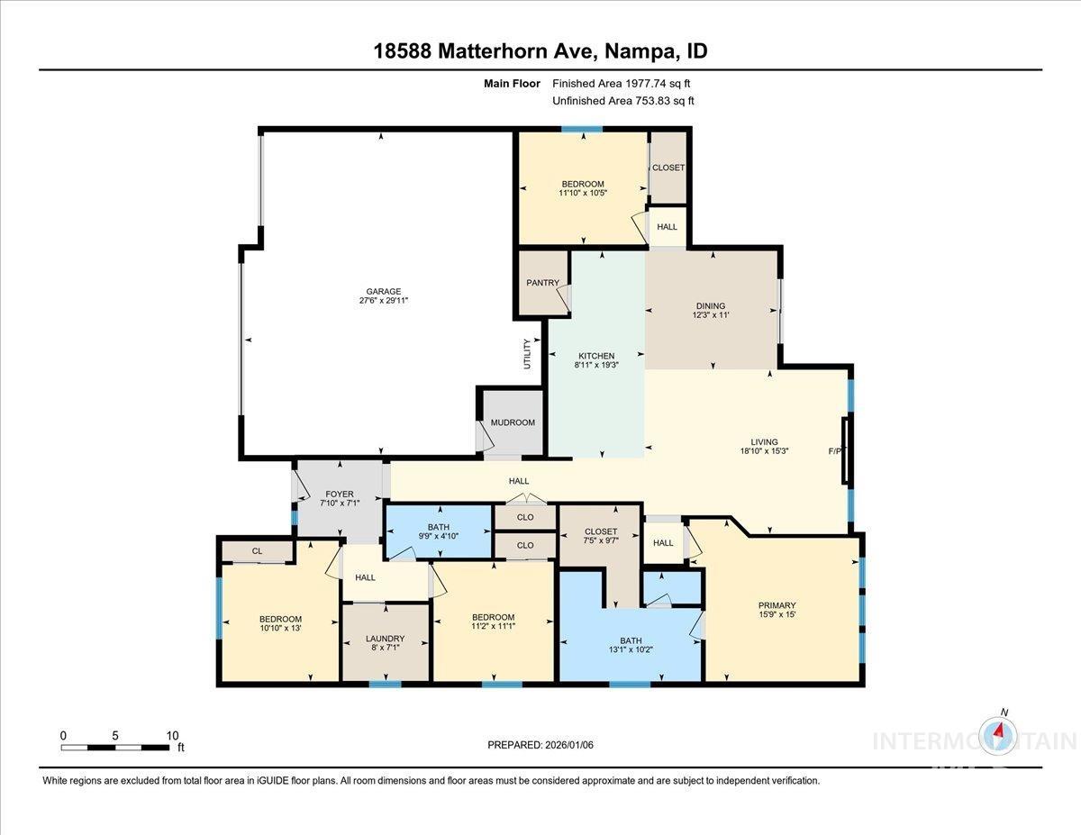 18588 Matterhorn, Nampa, Idaho 83687, 4 Bedrooms, 2 Bathrooms, Residential For Sale, Price $499,900,MLS 98971118