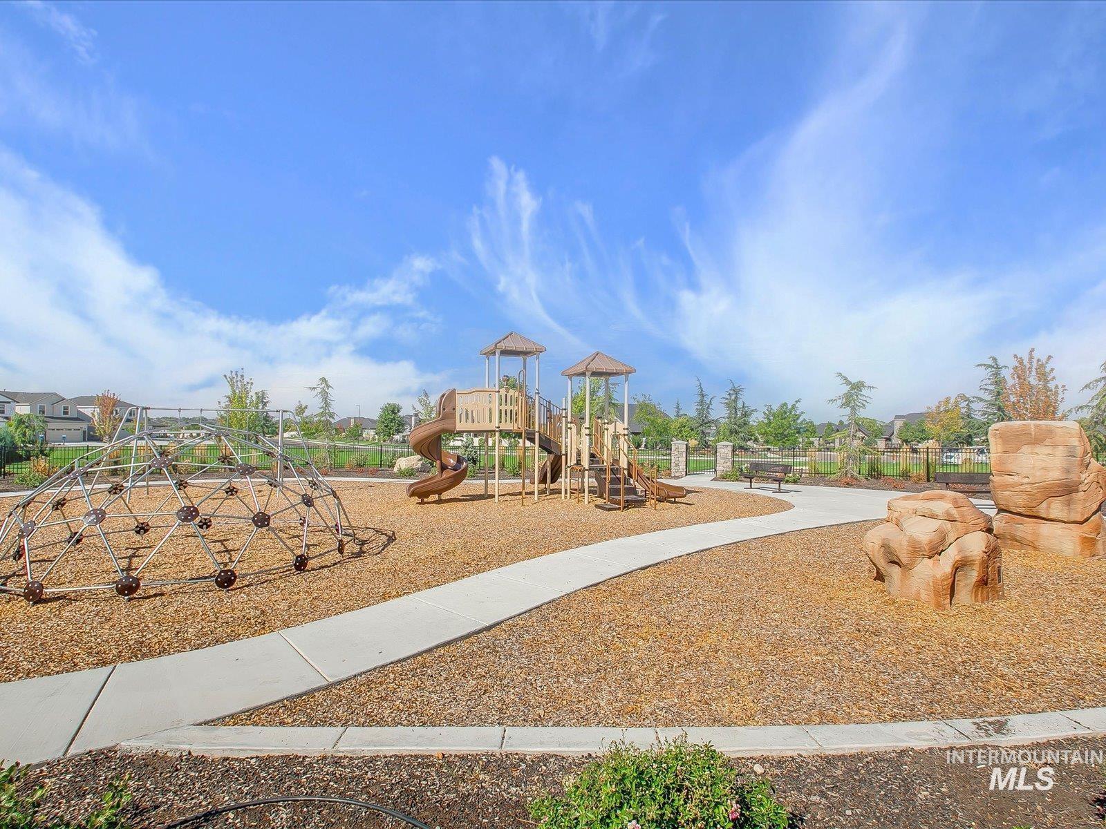 View of community jungle gym