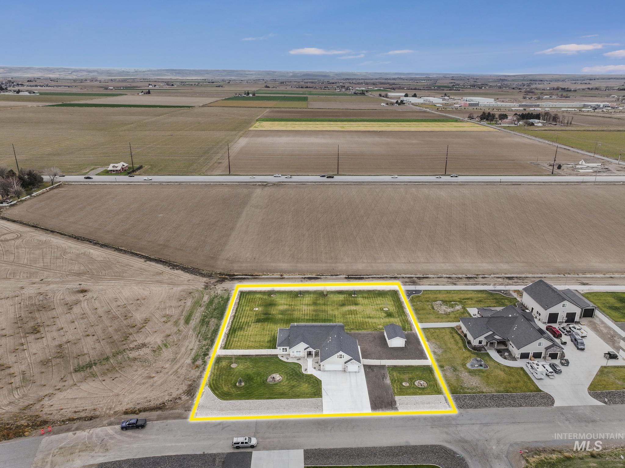 View of property location featuring property parcel outlined