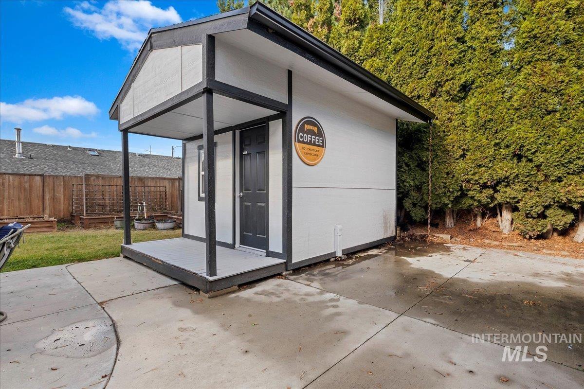 View of outdoor structure