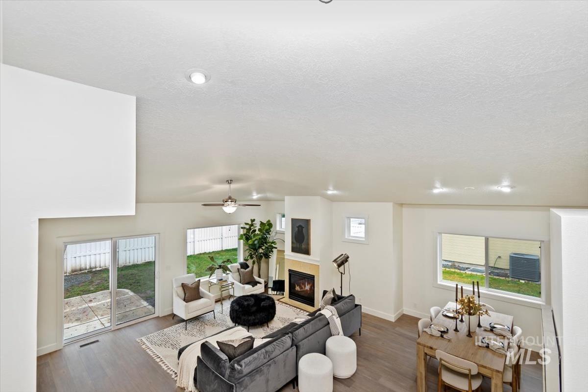 Looking down from upstairs