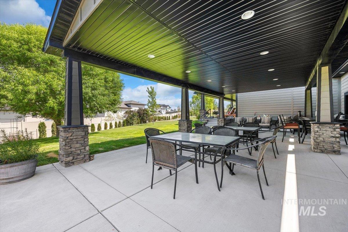View of patio featuring outdoor dining space