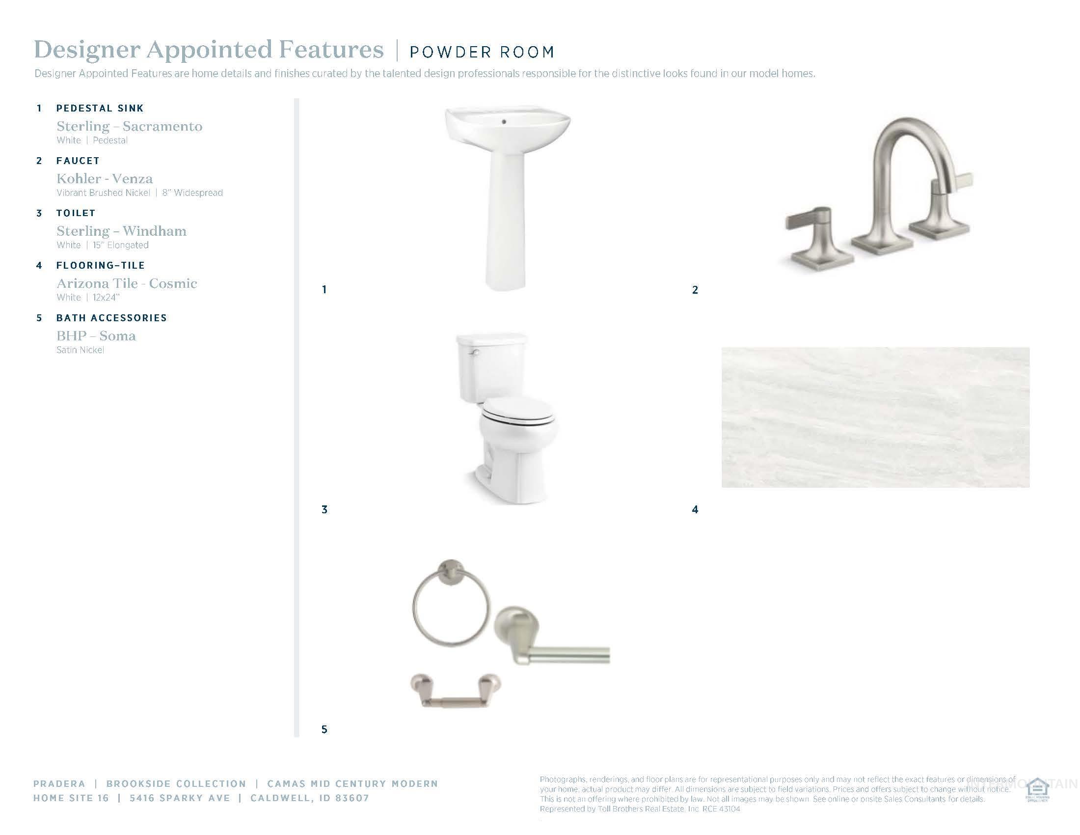 View of marketing collateral with multiple images