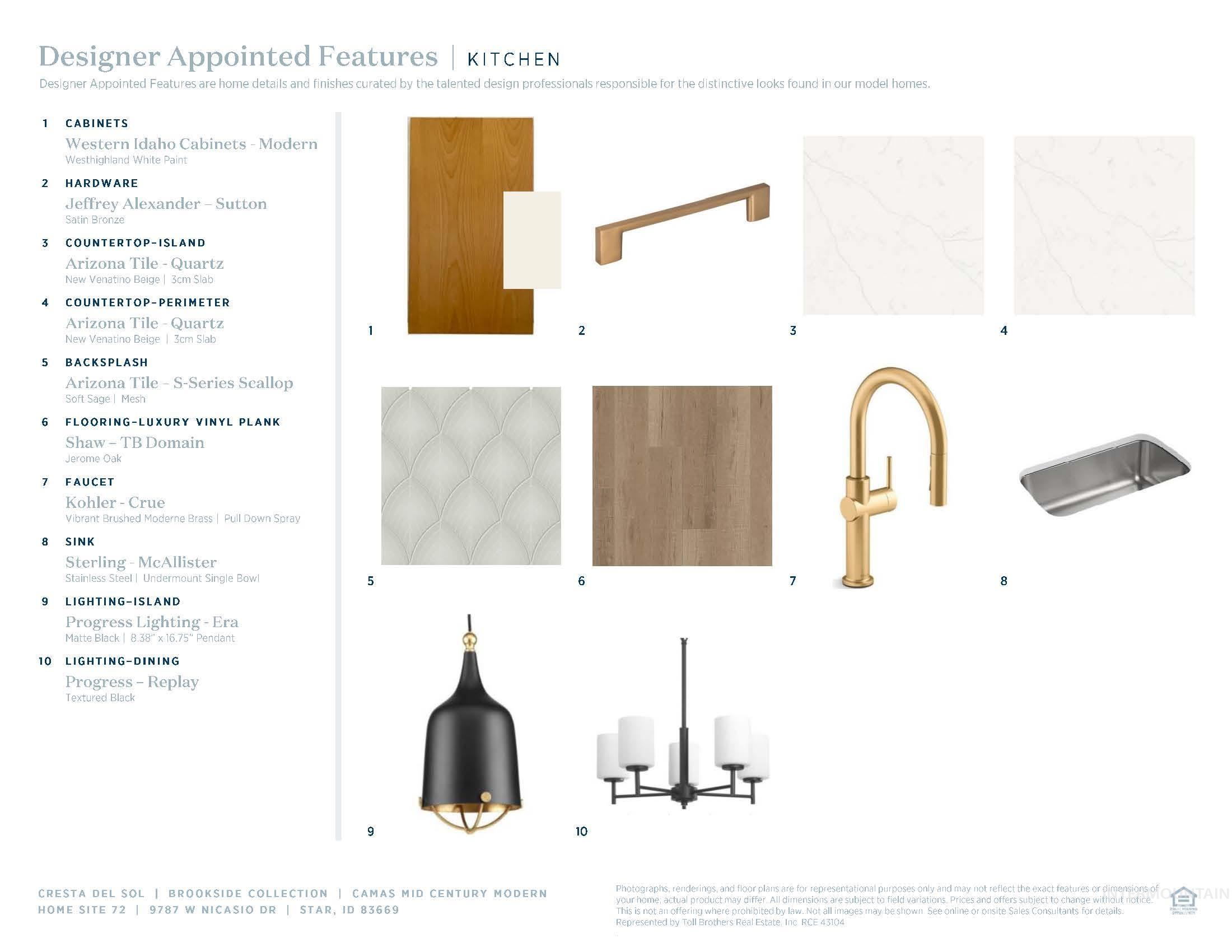 View of marketing collateral with multiple images