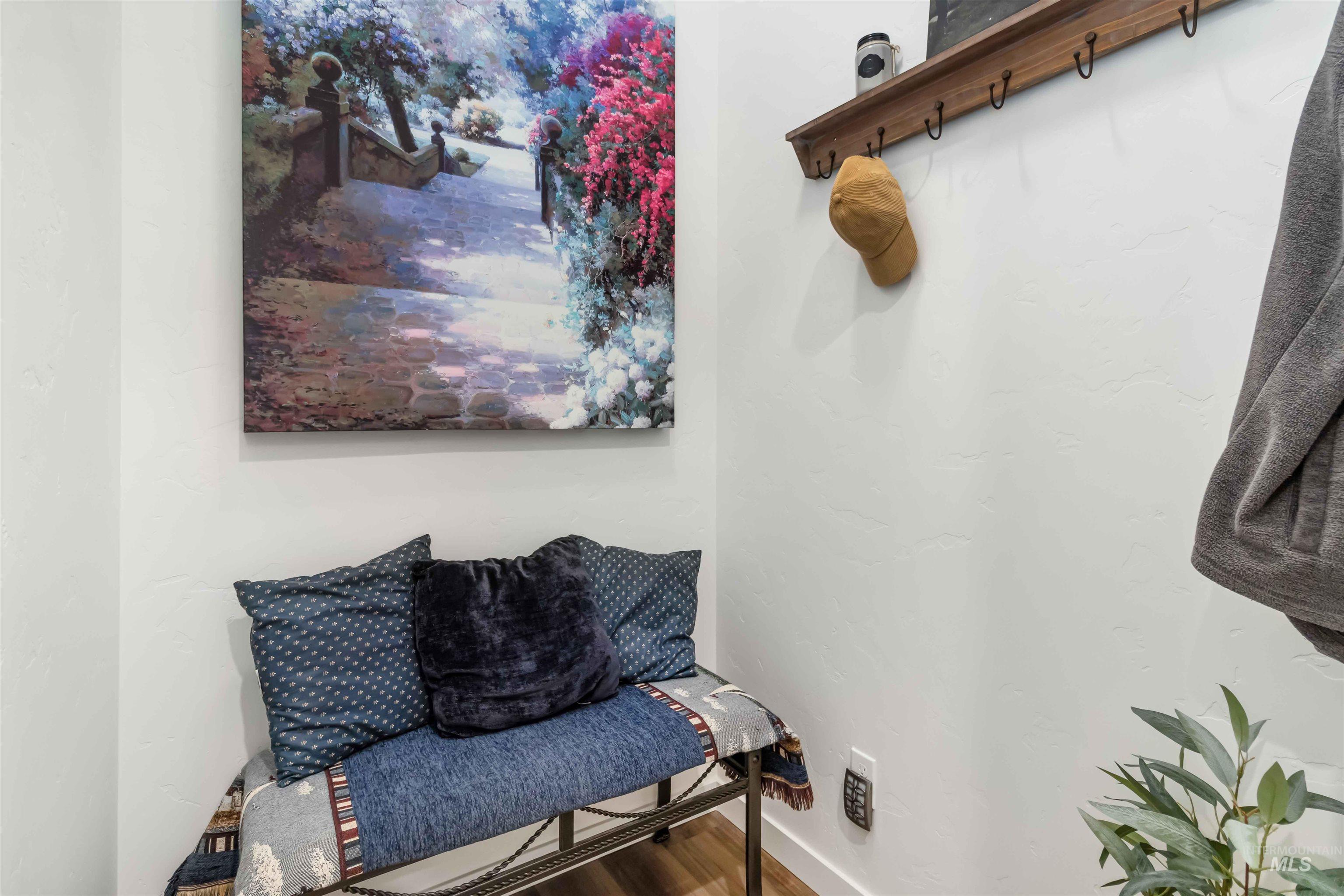 Small room currently showcased with boot bench. But can be used for office or small den.