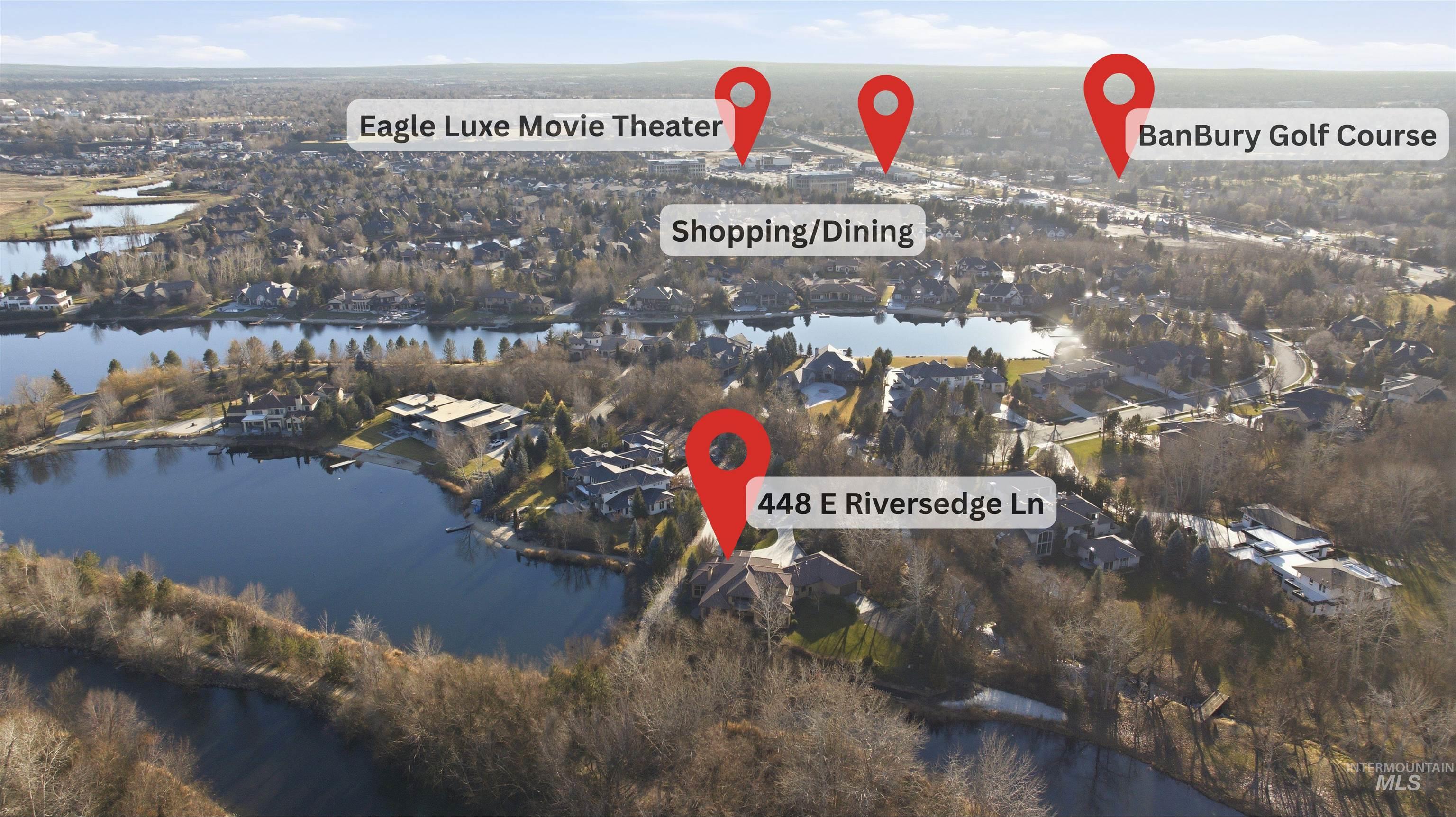 448 E Riversedge Ln, Eagle, Idaho 83616-6843, 4 Bedrooms, 3.5 Bathrooms, Residential For Sale, Price $2,890,000,MLS 98971361