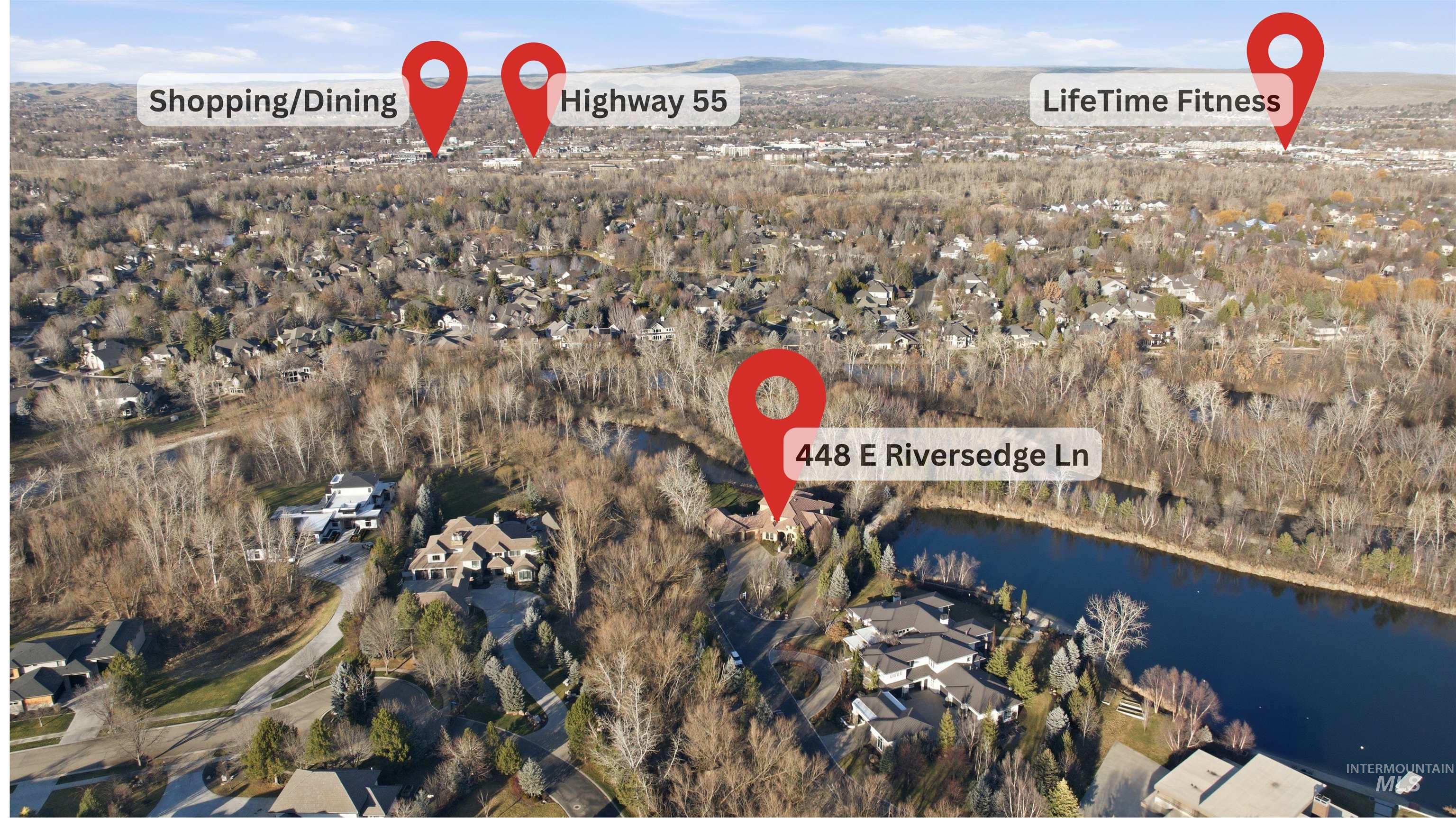 448 E Riversedge Ln, Eagle, Idaho 83616-6843, 4 Bedrooms, 3.5 Bathrooms, Residential For Sale, Price $2,890,000,MLS 98971361