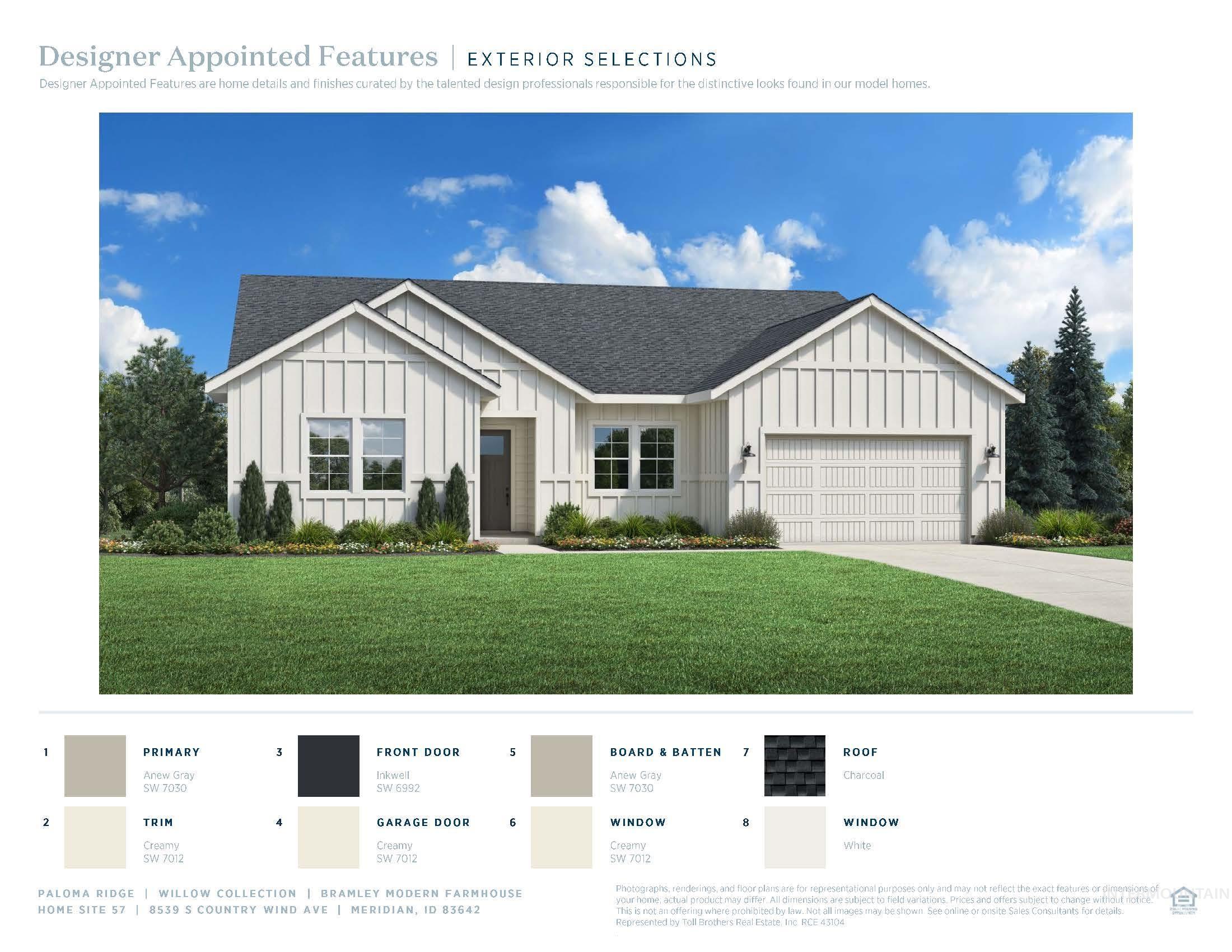 8539 S Country Wind Ave, Meridian, Idaho 83642, 3 Bedrooms, 2.5 Bathrooms, Residential For Sale, Price $614,000, 98971431