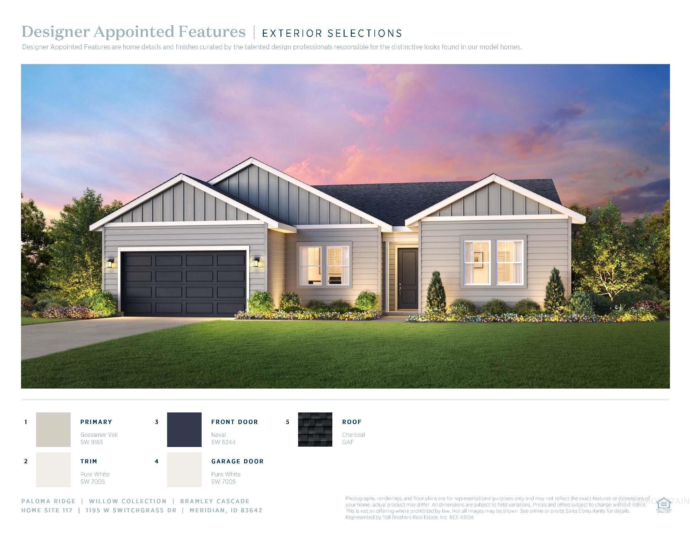 1195 W Switchgrass Dr, Meridian, Idaho 83642, 4 Bedrooms, 3 Bathrooms, Residential For Sale, Price $639,000, 98971436