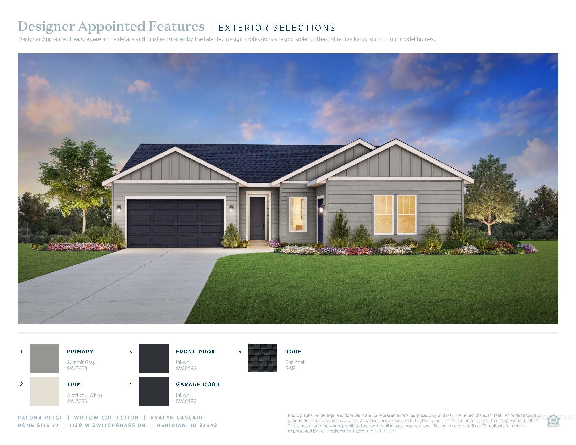 1120 W Switchgrass Dr., Meridian, Idaho 83642, 4 Bedrooms, 3 Bathrooms, Residential For Sale, Price $684,000,MLS 98971441