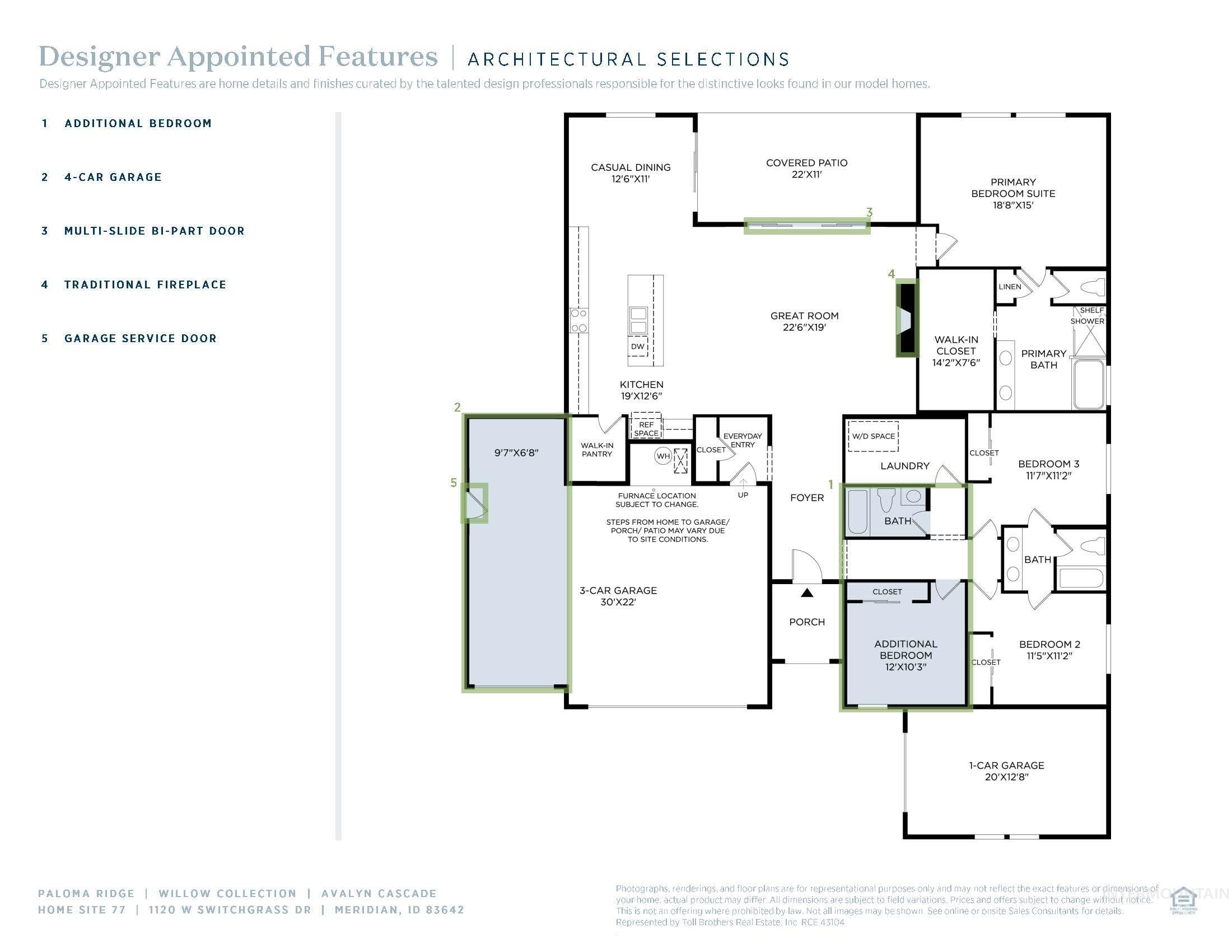 1120 W Switchgrass Dr., Meridian, Idaho 83642, 4 Bedrooms, 3 Bathrooms, Residential For Sale, Price $684,000,MLS 98971441