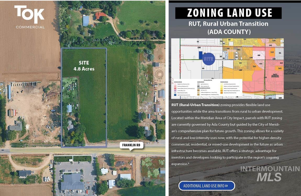 5132 W Franklin, Meridian, Idaho 83642, Land For Sale, Price $1,883,000,MLS 98971455