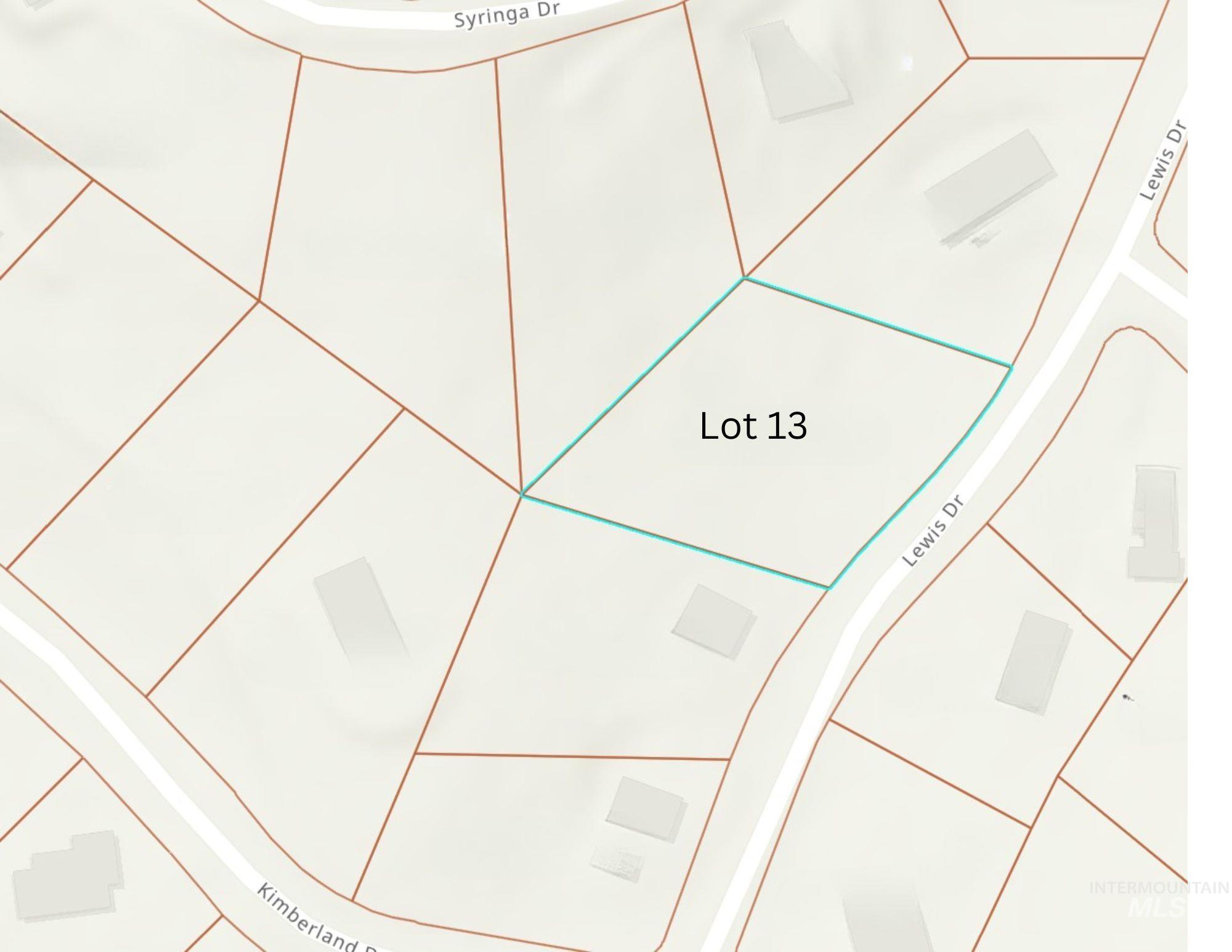 Lot 13 Lewis Dr, New Meadows, Idaho 83651, Land For Sale, Price $107,000,MLS 98971545