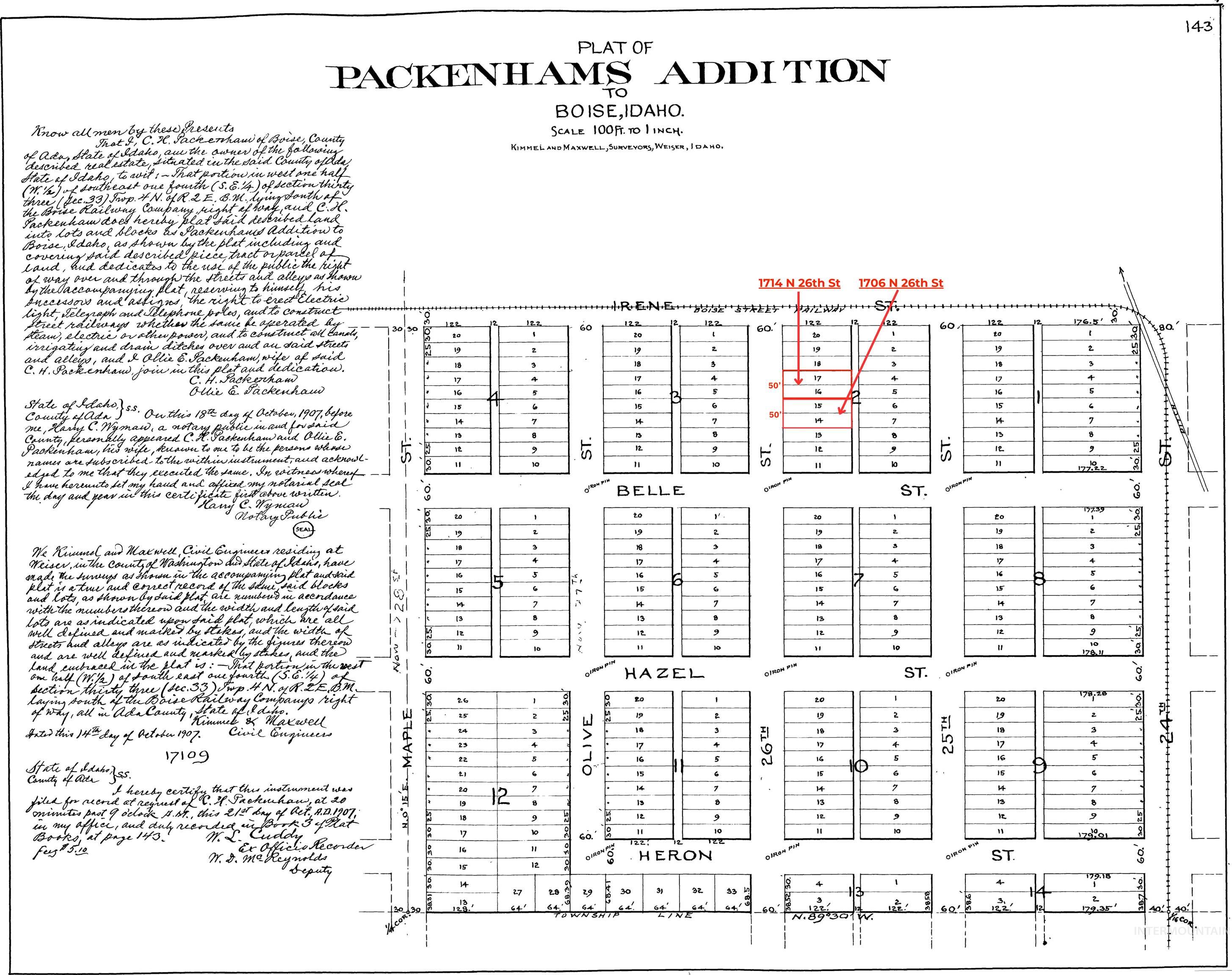 1706 N 26th St, Boise, Idaho 83702, Land For Sale, Price $449,000,MLS 98971581