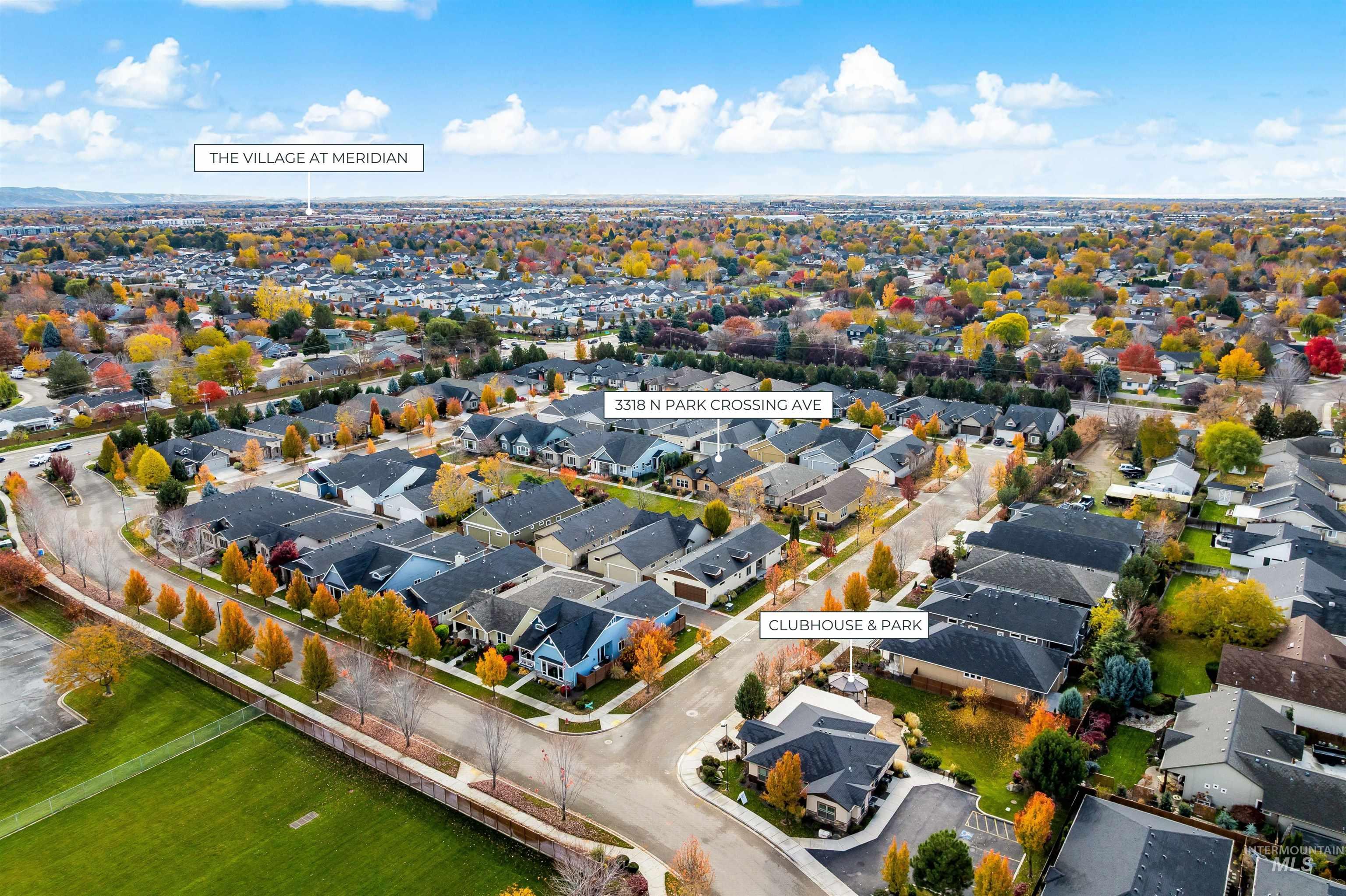 3318 N Park Crossing Ave, Meridian, Idaho 83646, 3 Bedrooms, 2 Bathrooms, Residential For Sale, Price $499,900, 98971670