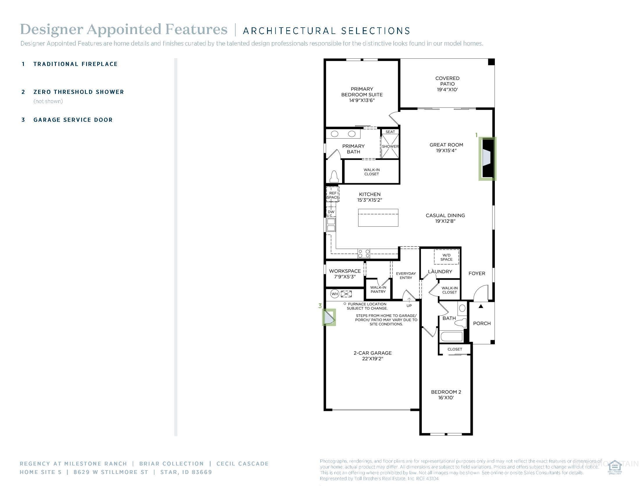 8629 W Stillmore St, Star, Idaho 83669, 2 Bedrooms, 2 Bathrooms, Residential For Sale, Price $554,000,MLS 98971730